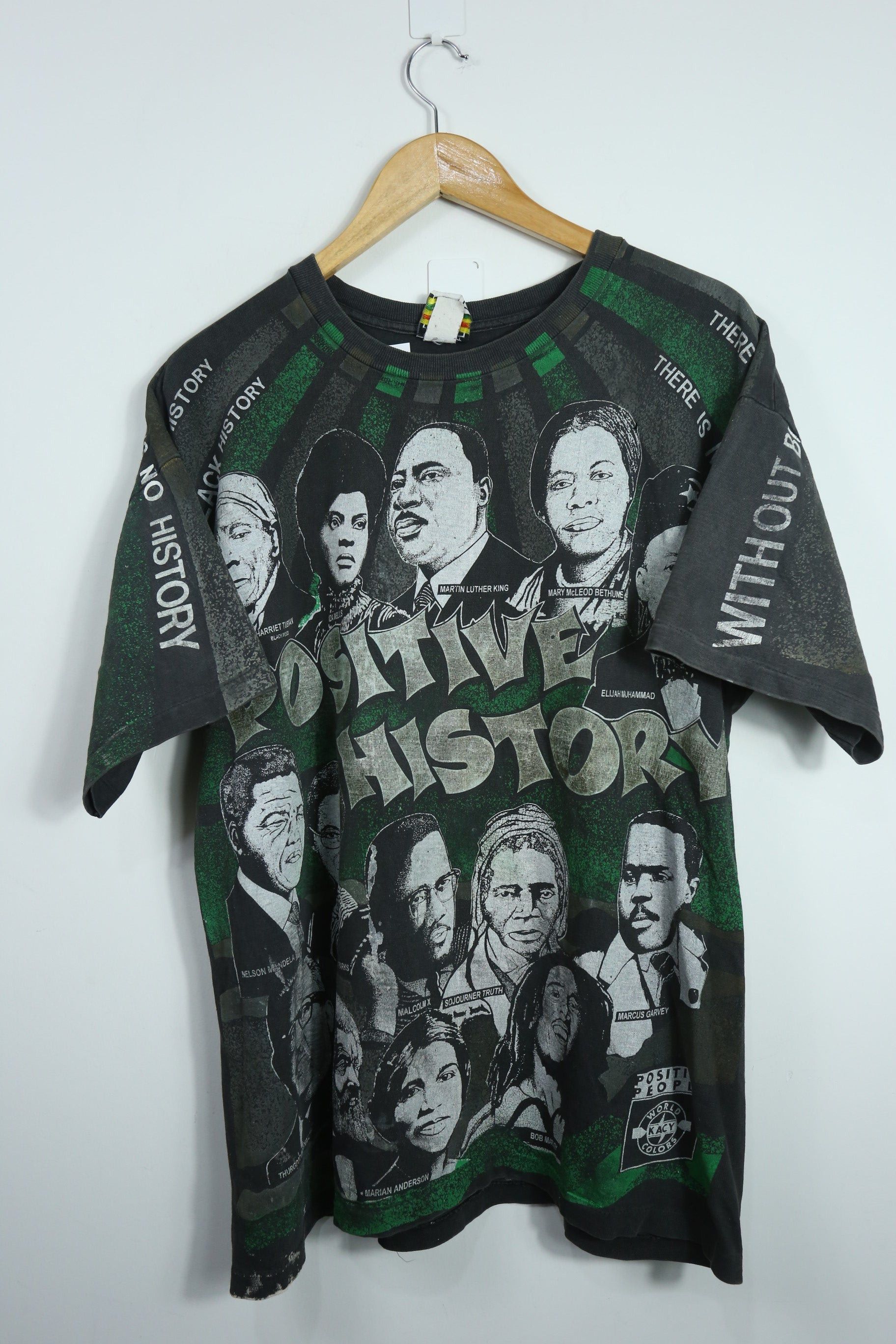Rap Tees × Vintage GTMB995 Vtg. 90s Black History positive people full printed Size US XL / EU 56 / 4 - 1 Thumbnail