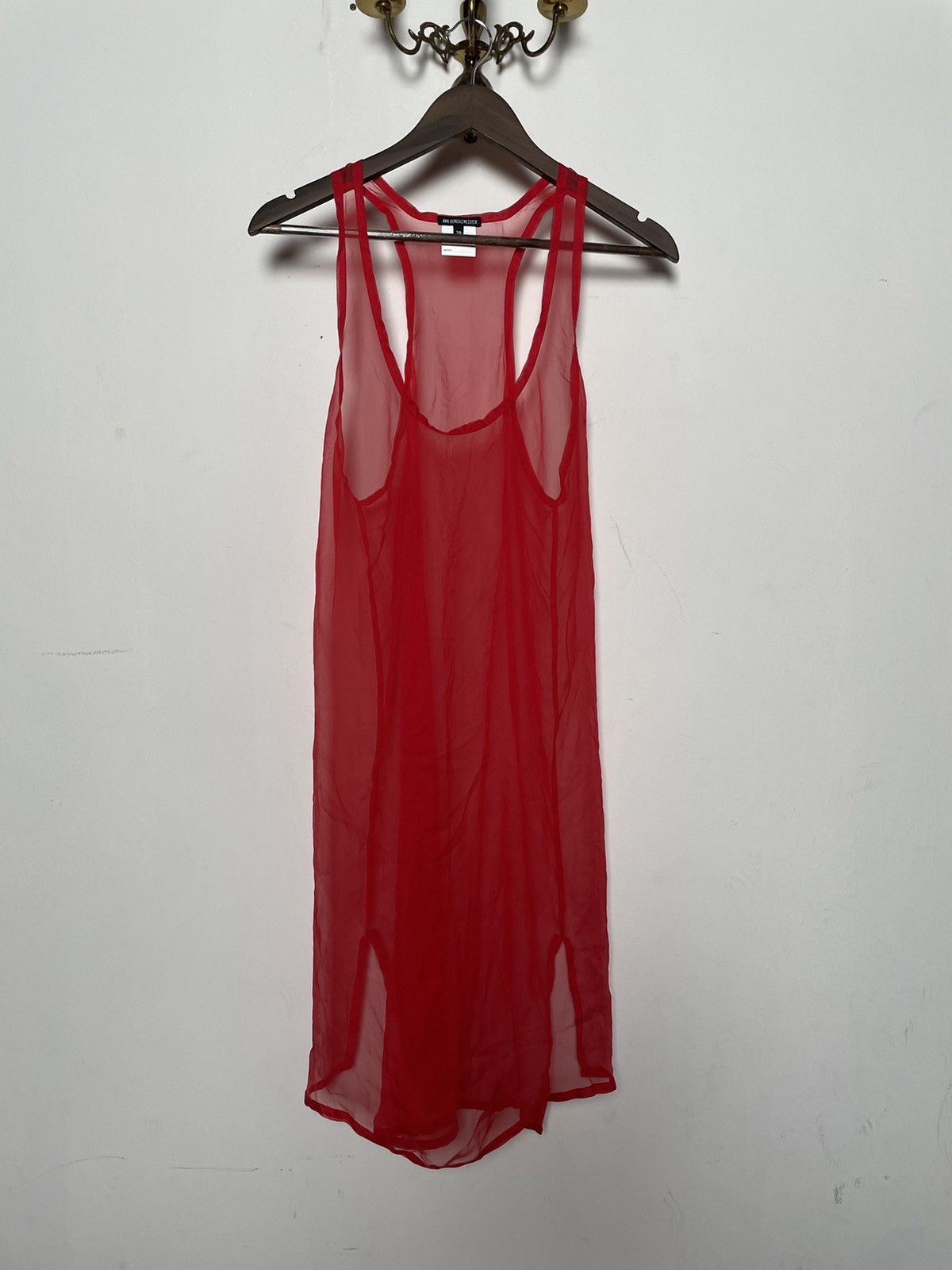 Ann Demeulemeester Sample Silk-Chiffon Slip Dress Size M / US 6-8 / IT 42-44 - 1 Thumbnail