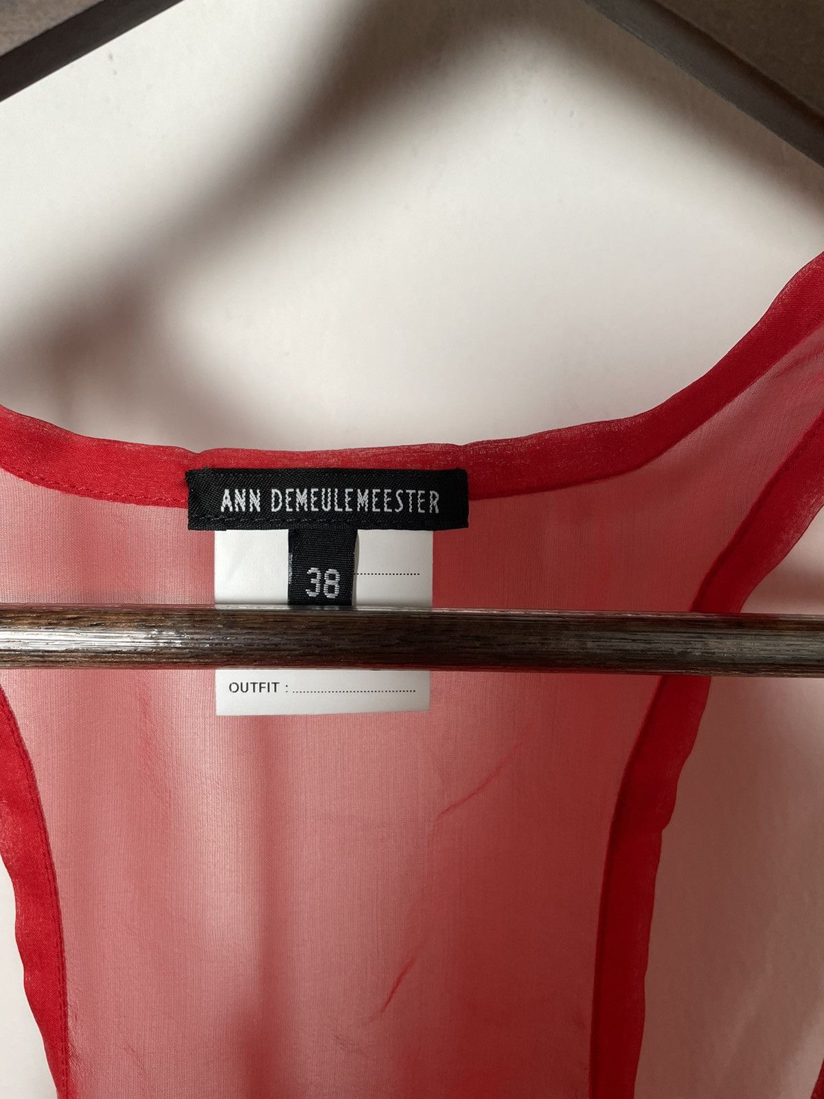 Ann Demeulemeester Sample Silk-Chiffon Slip Dress Size M / US 6-8 / IT 42-44 - 2 Thumbnail