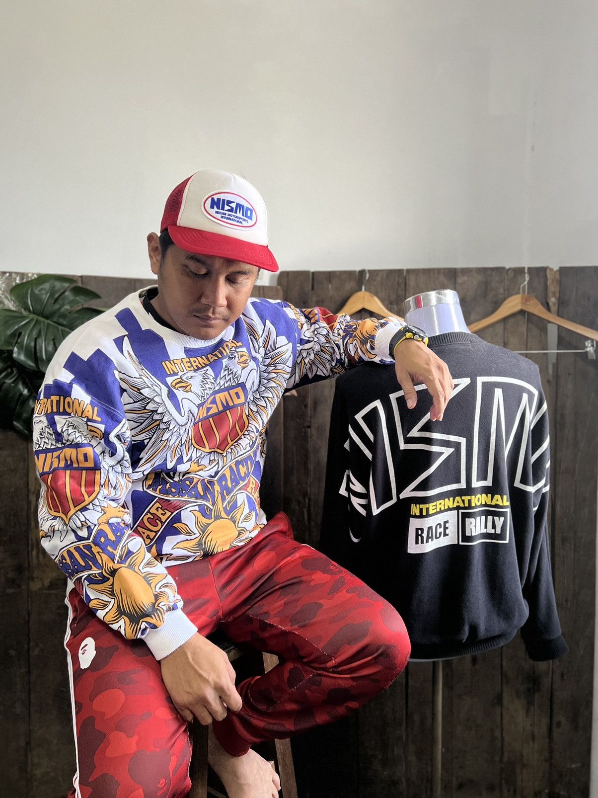 Vintage Vintage Nismo International Racing Team OVP sweatshirt Size US L / EU 52-54 / 3 - 10 Thumbnail