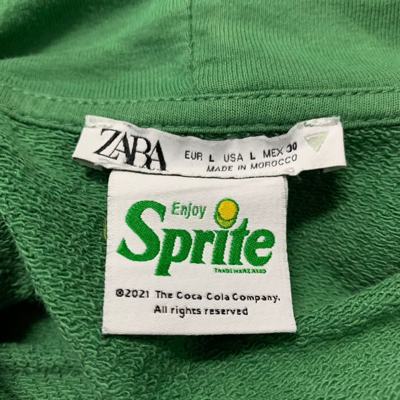 Vintage Zara x enjoy sprite hoodie Size L / US 10 / IT 46 - 6 Thumbnail