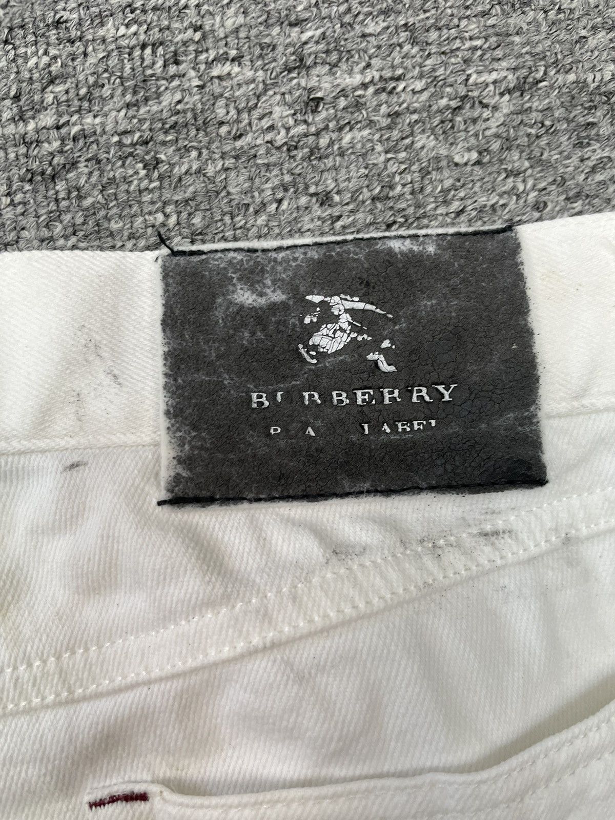 Burberry Vintage Burberry Black Label Denim Stretch White Pant Size US 30 / EU 46 - 8 Thumbnail