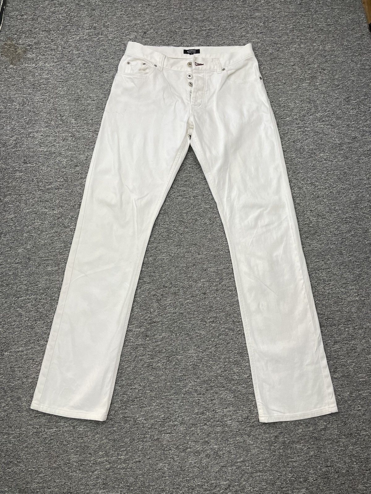 Burberry Vintage Burberry Black Label Denim Stretch White Pant Size US 30 / EU 46 - 2 Thumbnail