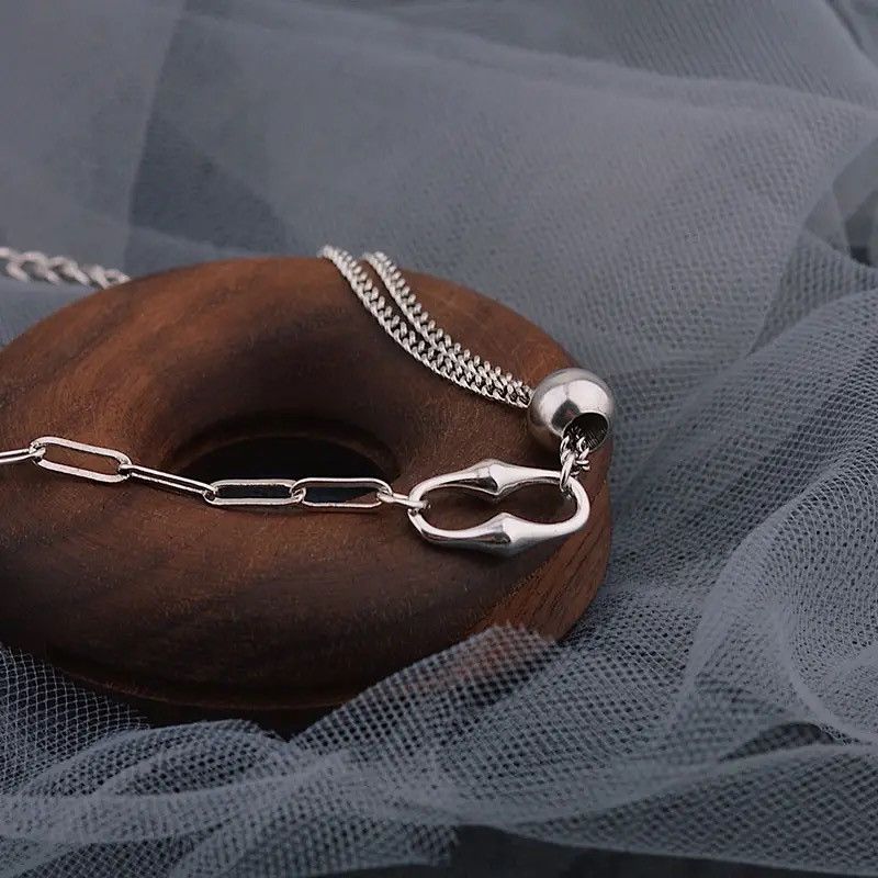 Jewelry Elegant Vintage Round Bead Clavicle Necklace Size ONE SIZE - 2 Thumbnail