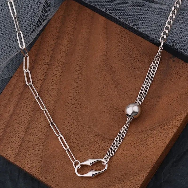 Jewelry Elegant Vintage Round Bead Clavicle Necklace Size ONE SIZE - 1 Thumbnail