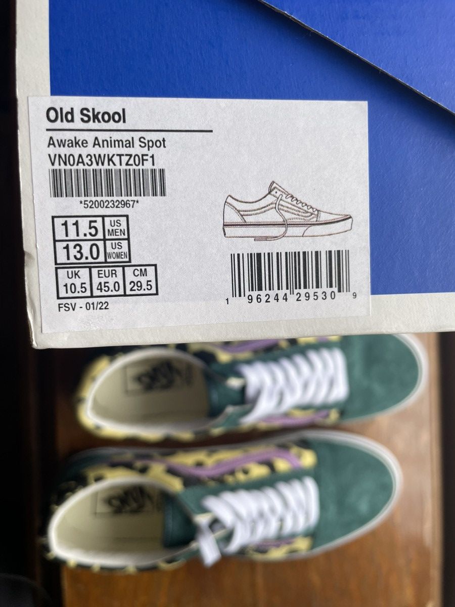 Awake NY Awake NY X Vans Classic Old Skool Animal Spot Size US 11.5 / EU 44-45 - 8 Thumbnail