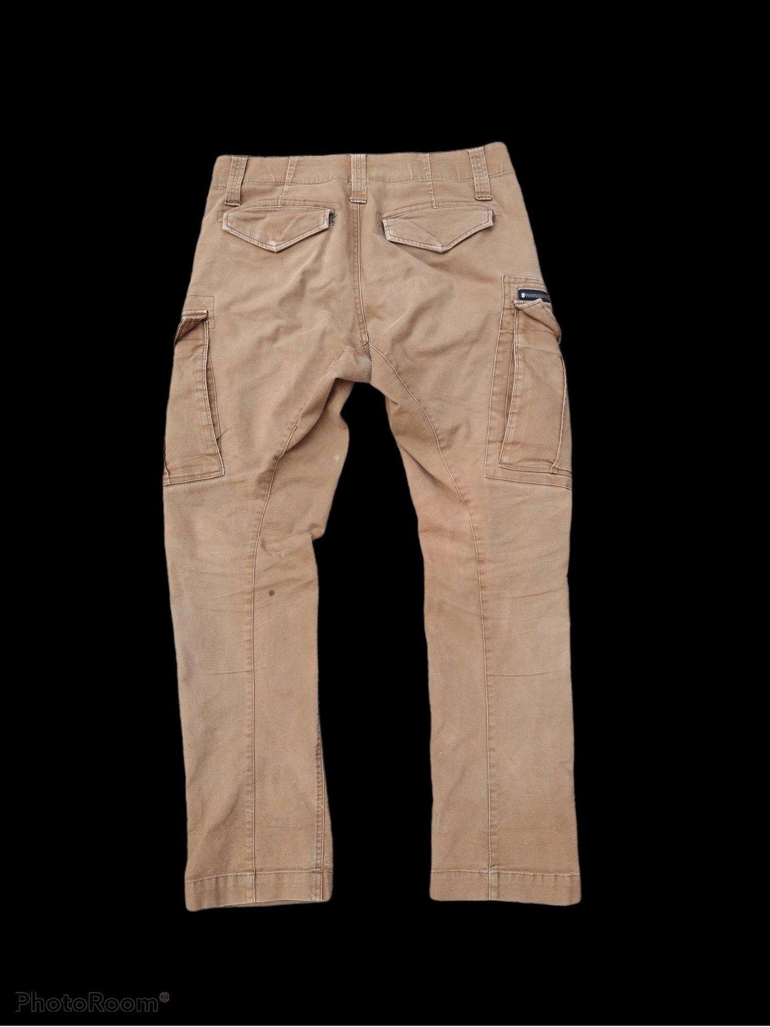 Japanese Brand THRASH FADE BROWN GEMBA CARGO PANTS Size US 32 / EU 48 - 2 Thumbnail