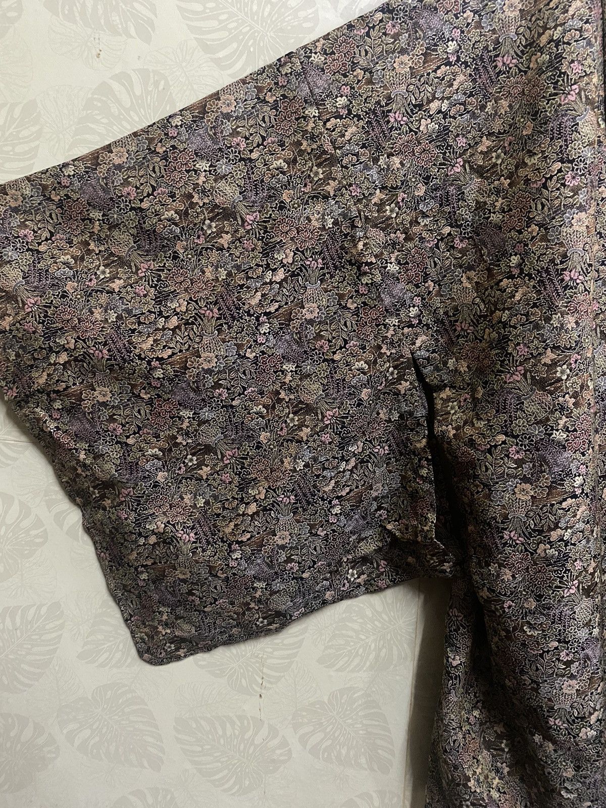 Japanese Brand Vintage 90s japanese kimono floral design - k4 Size US XL / EU 56 / 4 - 4 Thumbnail