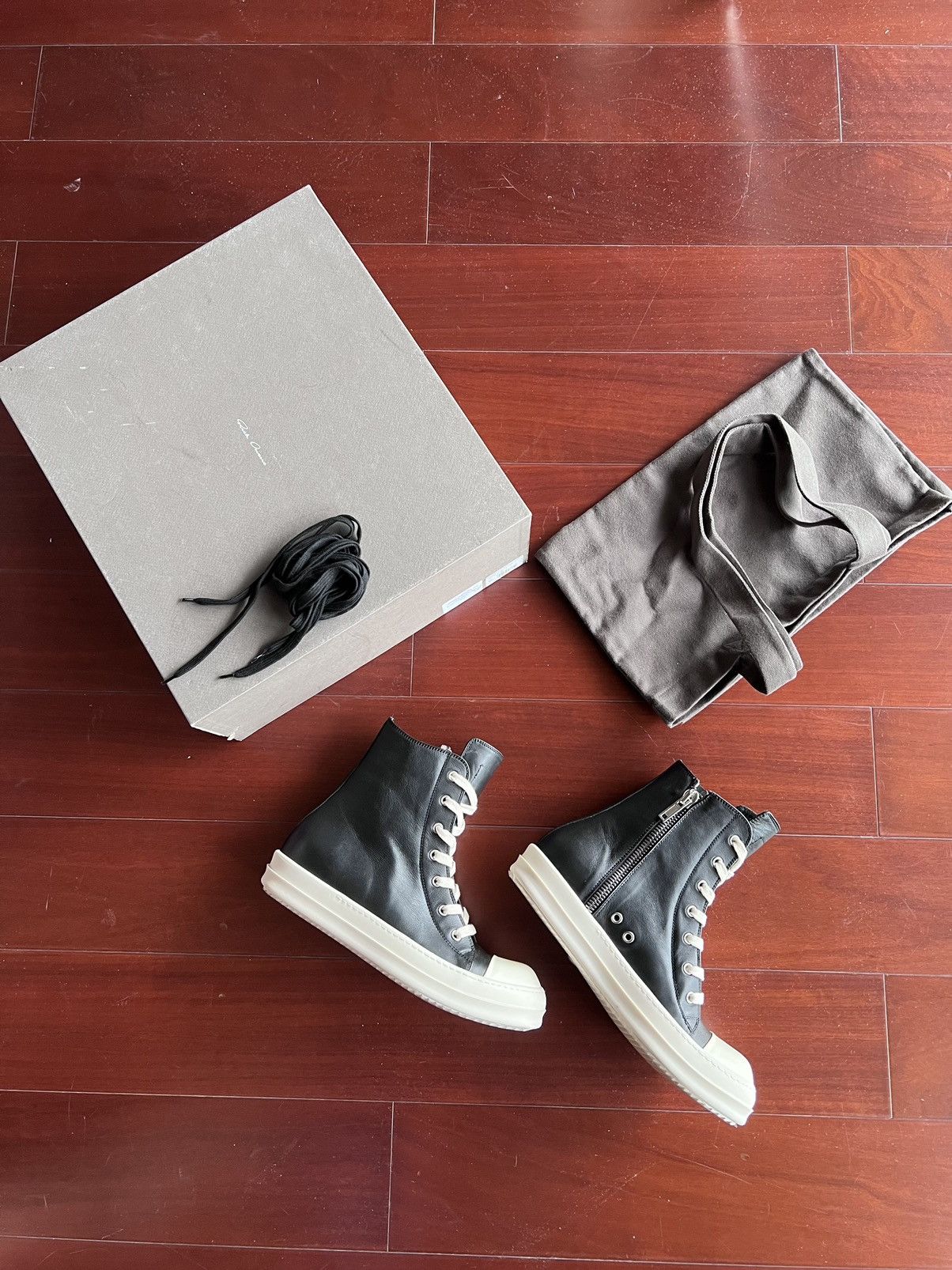 Rick Owens Rick owens mainline ramones hi-top LPO size40.5 Size US 7.5 / EU 40-41 - 4 Thumbnail