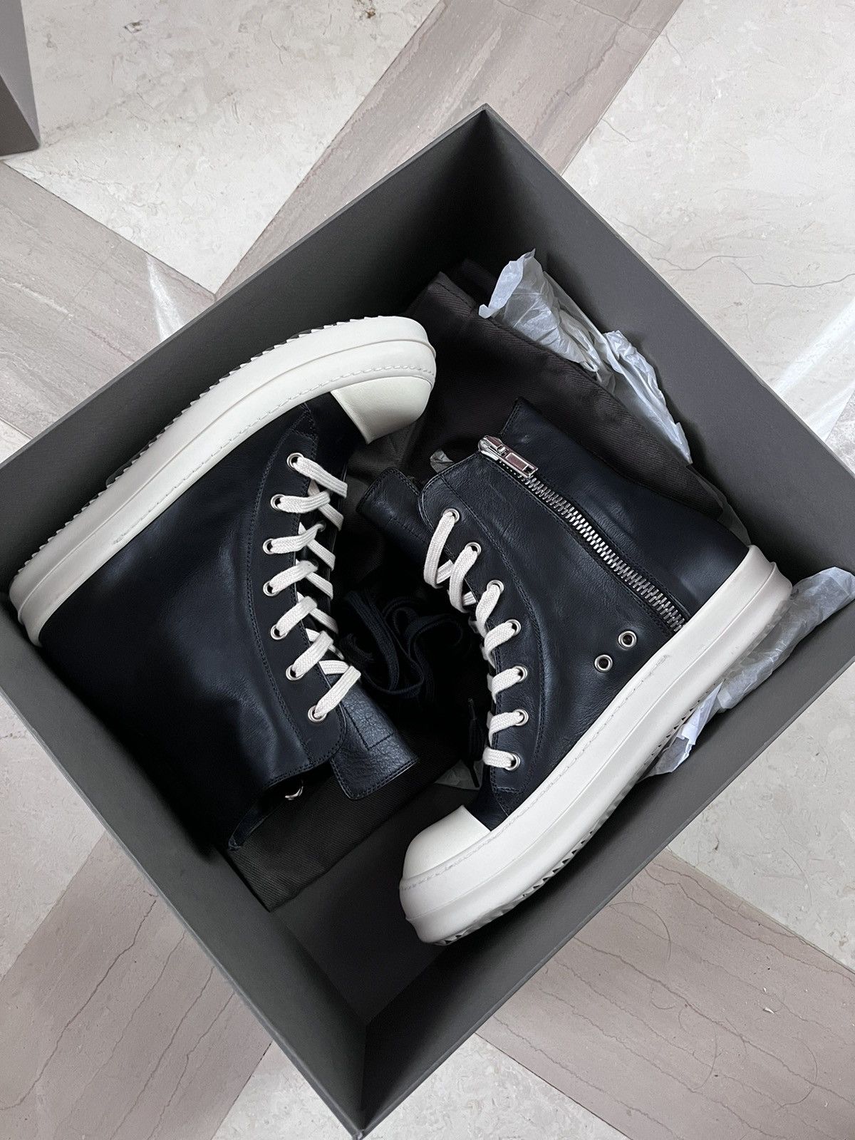 Rick Owens Rick owens mainline ramones hi-top LPO size40.5 Size US 7.5 / EU 40-41 - 9 Thumbnail