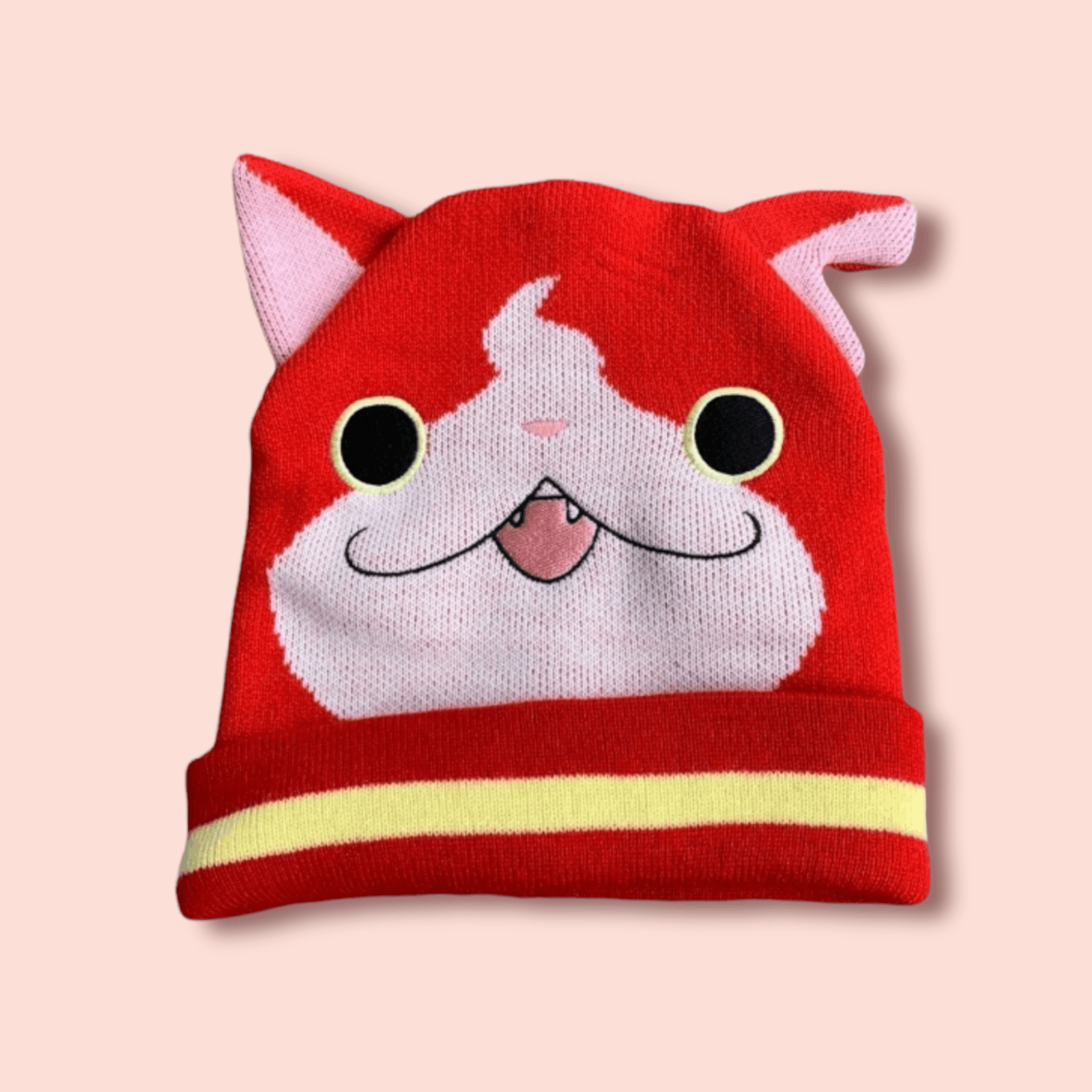 image of Anima x Cartoon Network Yokai Watch Ban Dai Beanie in Red, Men's