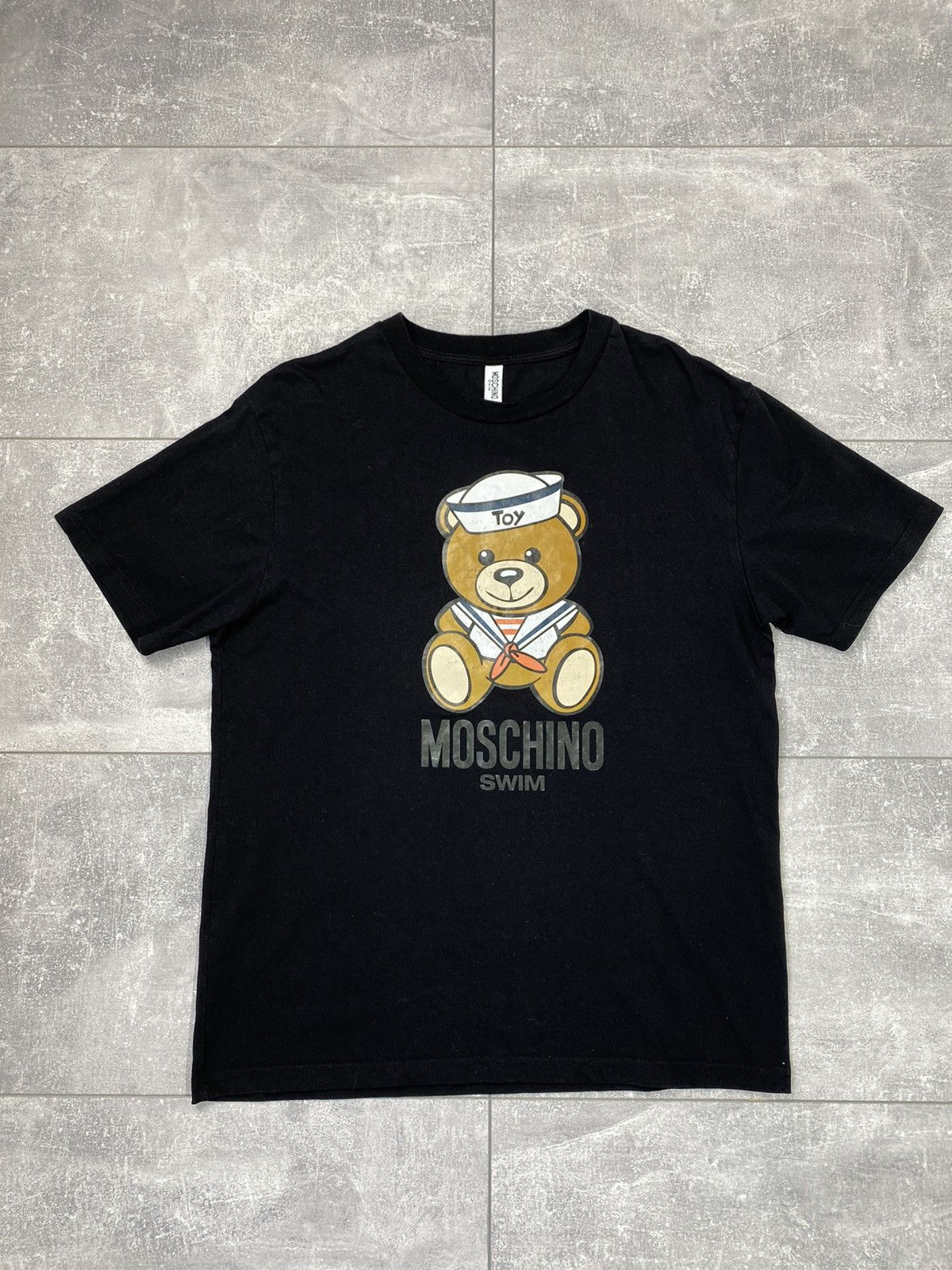Moschino Moschino Bear Swim Logo T-Shirt White Size US S / EU 44-46 / 1 - 1 Thumbnail