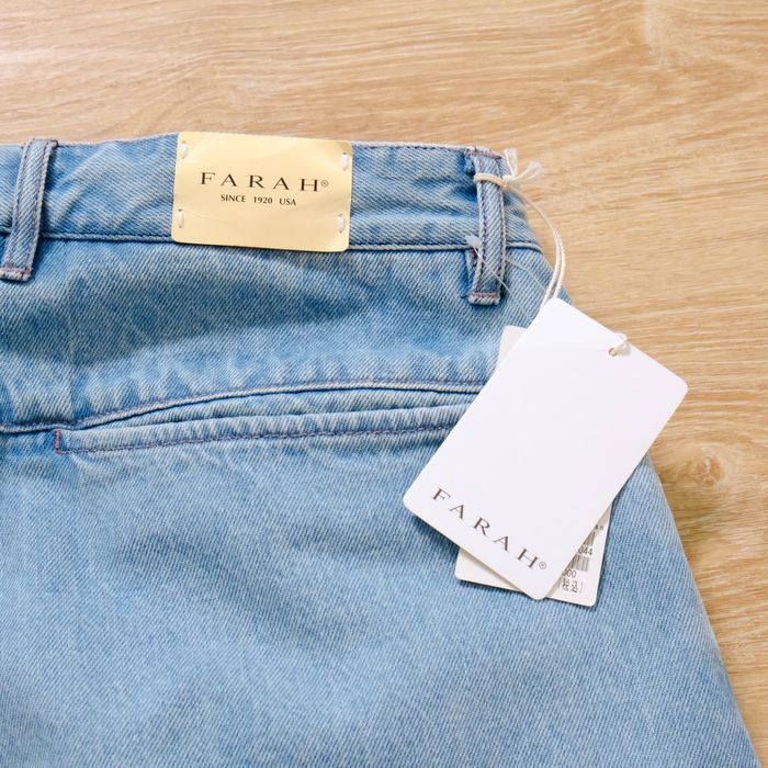 Farah 【FARAH JAPAN / TWO-TUCK WIDE TAPERED PANTS (BLEACHED