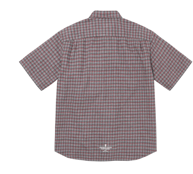 Supreme × Undercover Supreme Undercover S/S Flannel Shirt Grey Plaid Large Arabic Size US L / EU 52-54 / 3 - 3 Thumbnail