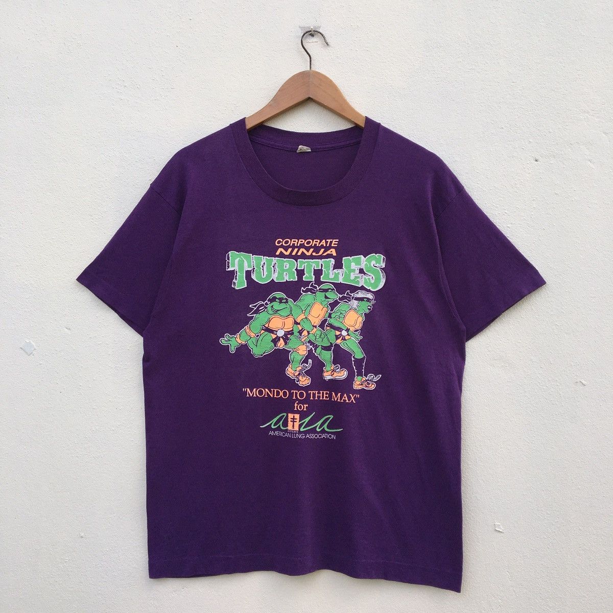 Cartoon Network × Vintage Vintage 80s NINJA TURTLES CARTOON T-shirt Size US L / EU 52-54 / 3 - 1 Thumbnail