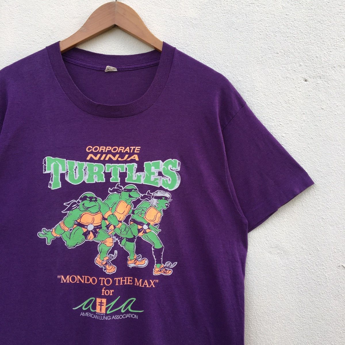 Cartoon Network × Vintage Vintage 80s NINJA TURTLES CARTOON T-shirt Size US L / EU 52-54 / 3 - 3 Thumbnail