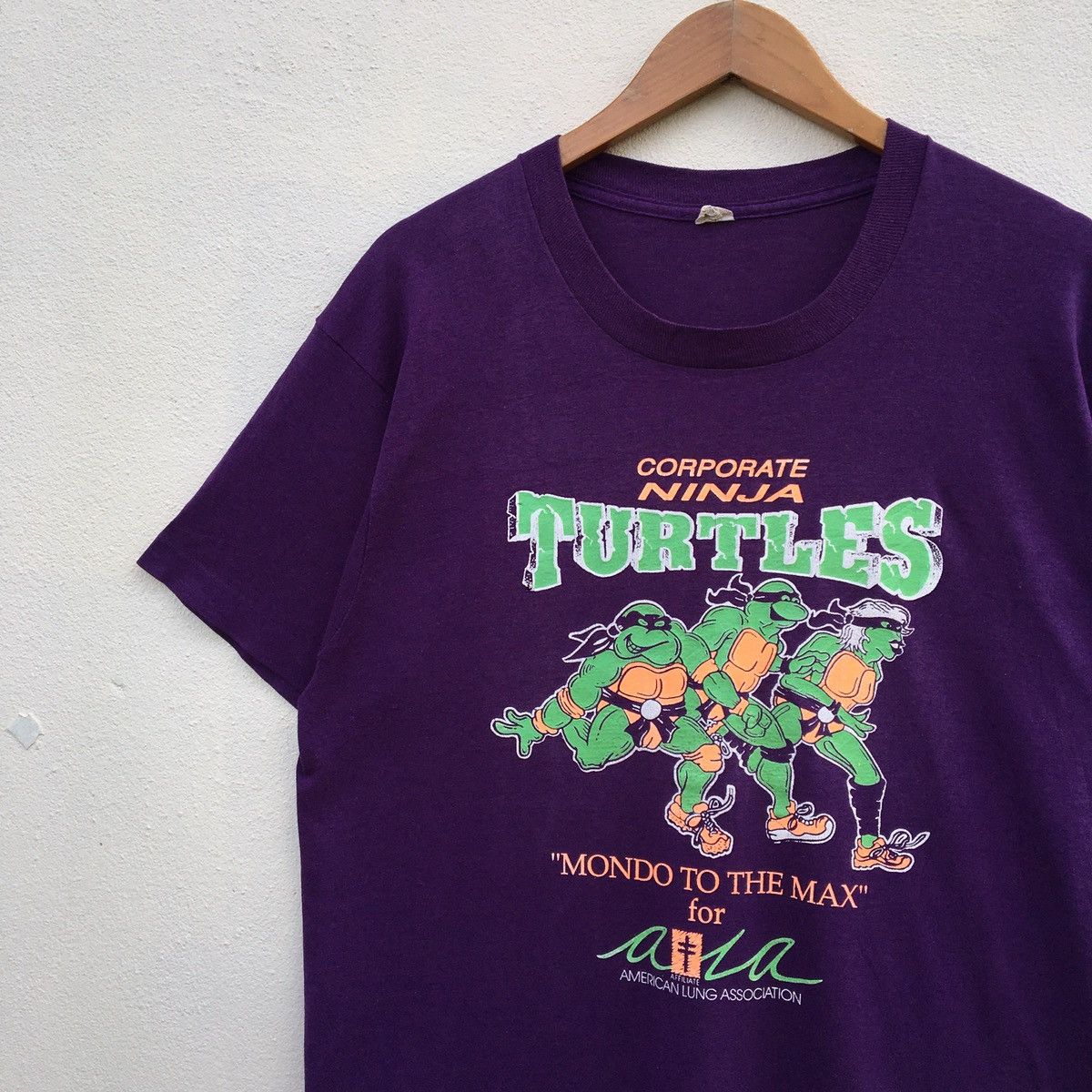 Cartoon Network × Vintage Vintage 80s NINJA TURTLES CARTOON T-shirt Size US L / EU 52-54 / 3 - 4 Thumbnail