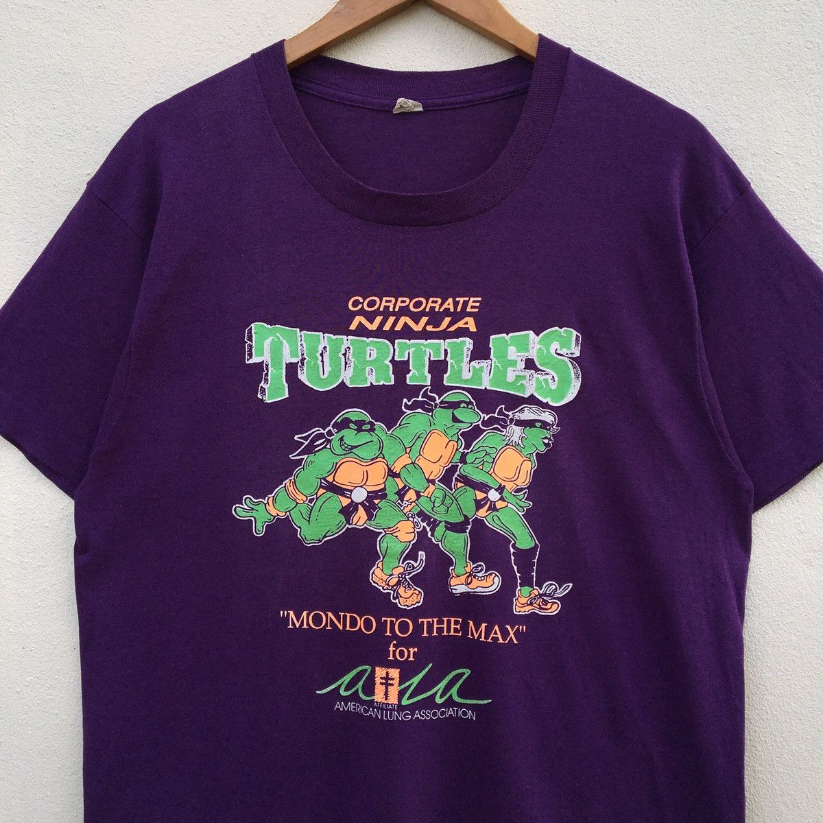 Cartoon Network × Vintage Vintage 80s NINJA TURTLES CARTOON T-shirt Size US L / EU 52-54 / 3 - 2 Thumbnail