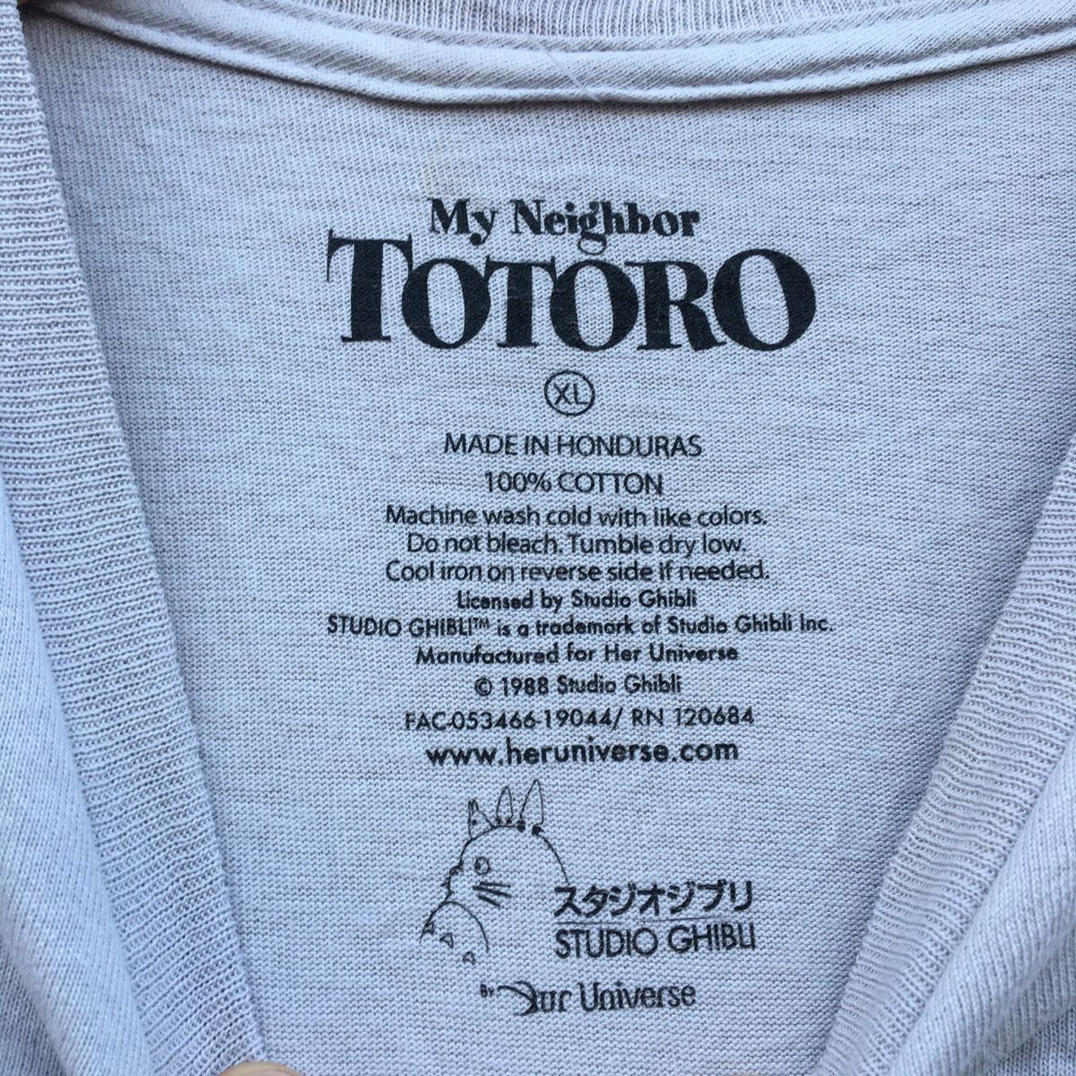 Anime Vintage MY NEIGHBOR TOTORO ANIME JAPAN NICE DESIGN T-shirt Size US XL / EU 56 / 4 - 6 Thumbnail