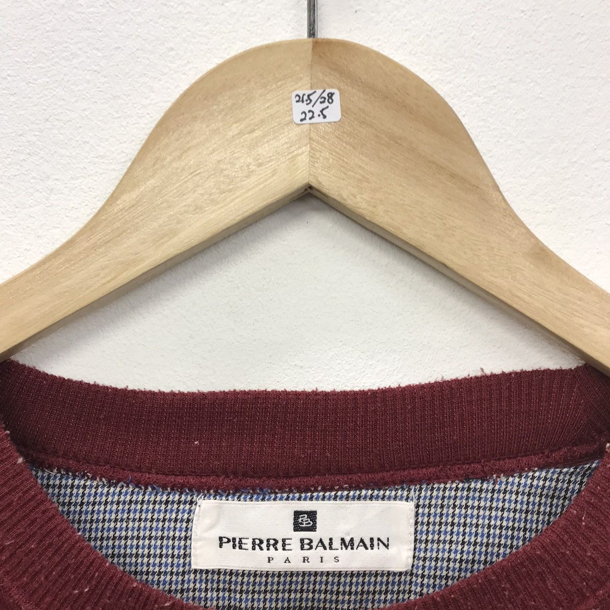 Designer × Pierre Balmain × Vintage Rare!!Vintage Pierre Balmain Spellout Embroidery Sweatshirt Size US L / EU 52-54 / 3 - 10 Thumbnail