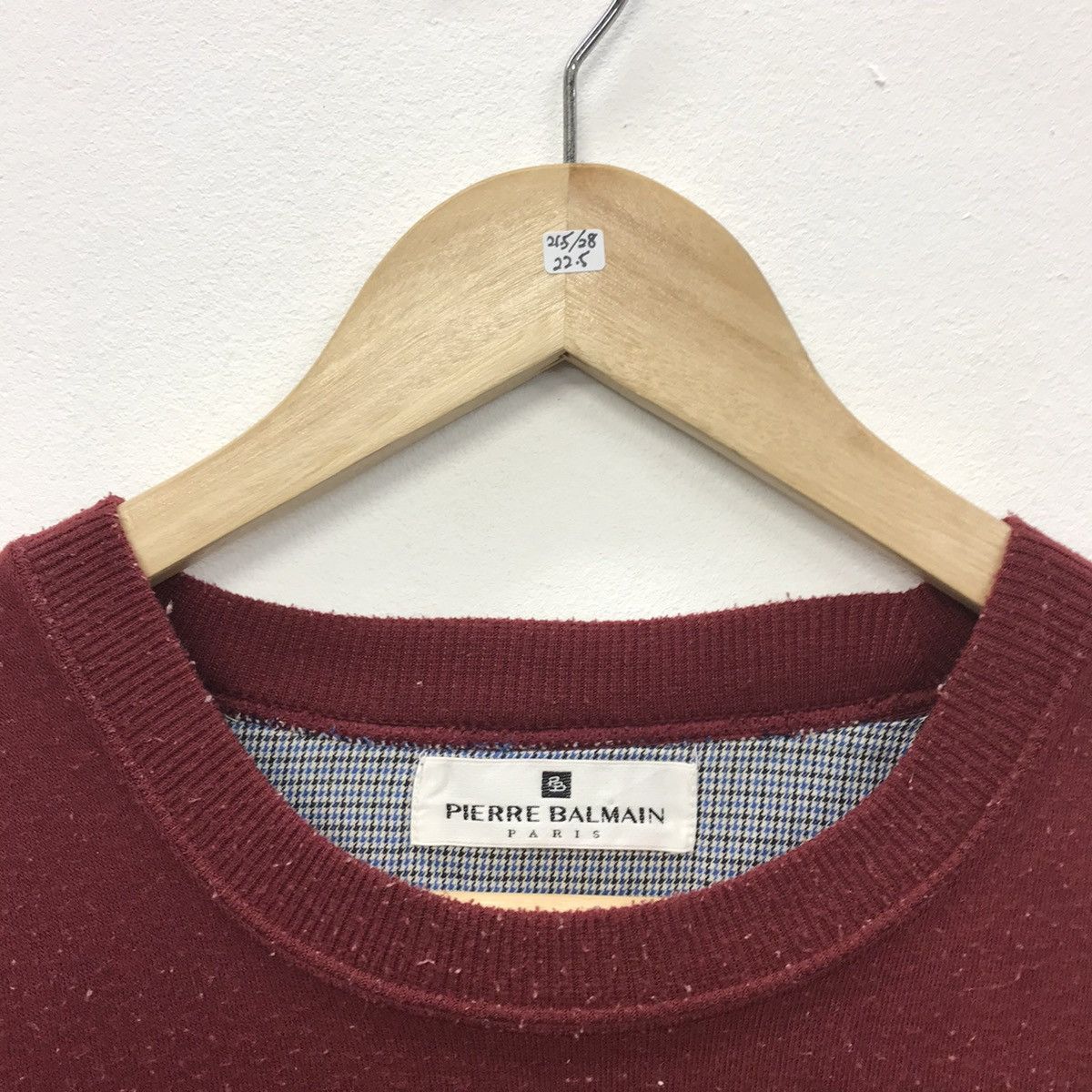 Designer × Pierre Balmain × Vintage Rare!!Vintage Pierre Balmain Spellout Embroidery Sweatshirt Size US L / EU 52-54 / 3 - 3 Thumbnail