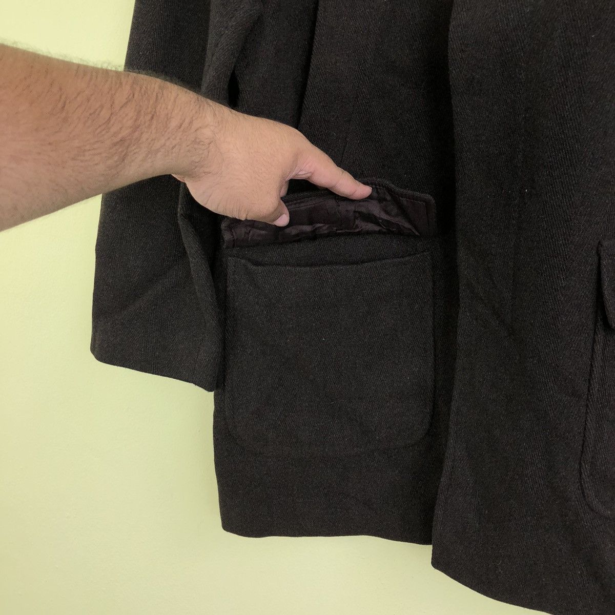 Designer WOOL JACKET Italian Designer Confezioni Malco Made in Italy Size US M / EU 48-50 / 2 - 6 Thumbnail