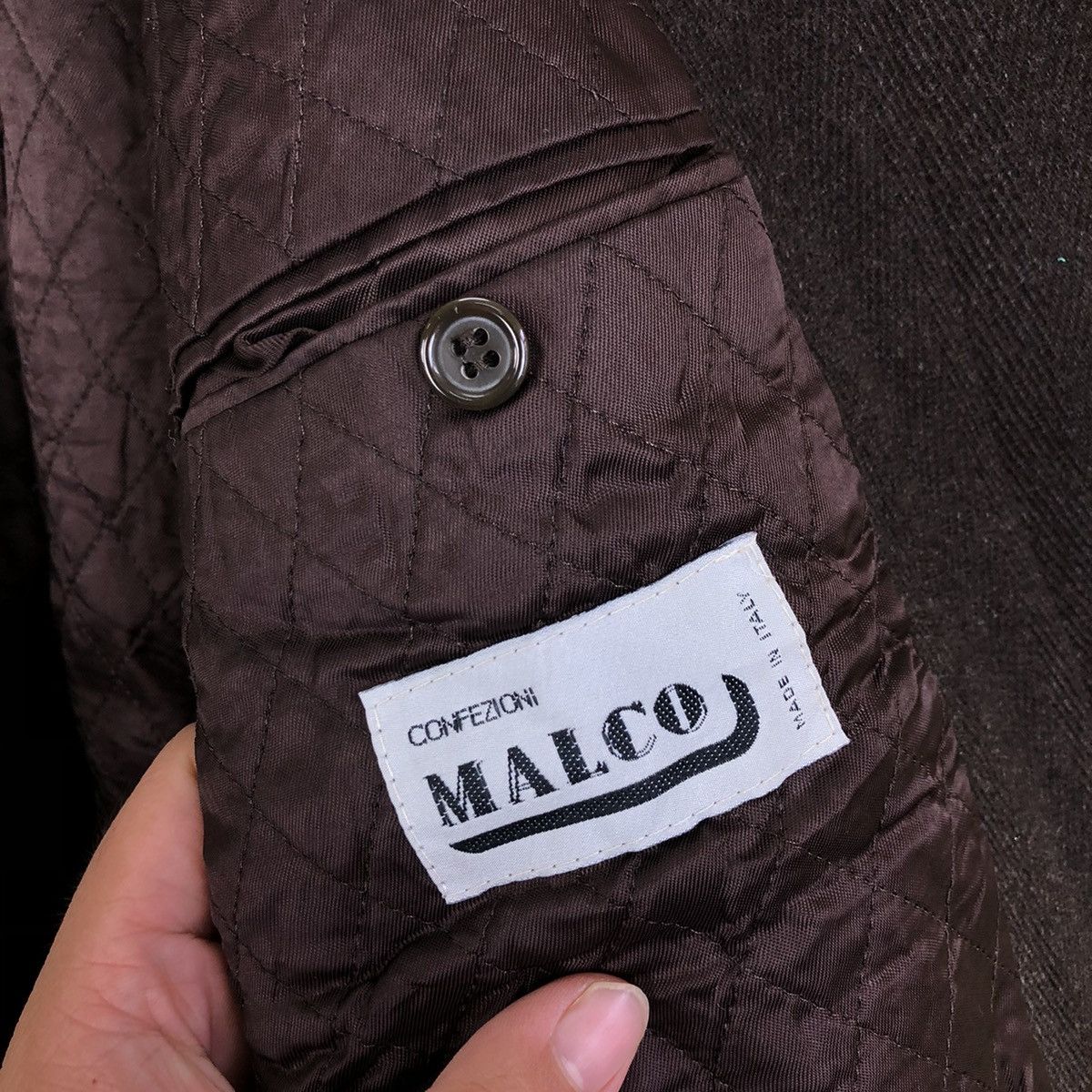 Designer WOOL JACKET Italian Designer Confezioni Malco Made in Italy Size US M / EU 48-50 / 2 - 11 Thumbnail