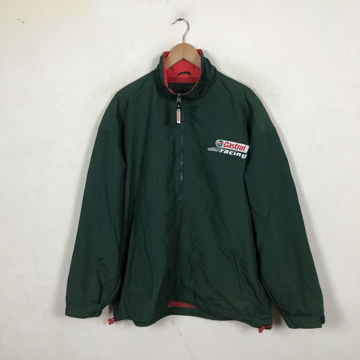 Japanese Brand CASTROL BIG LOGO ZIPPER JACKET Size US M / EU 48-50 / 2 - 2 Thumbnail
