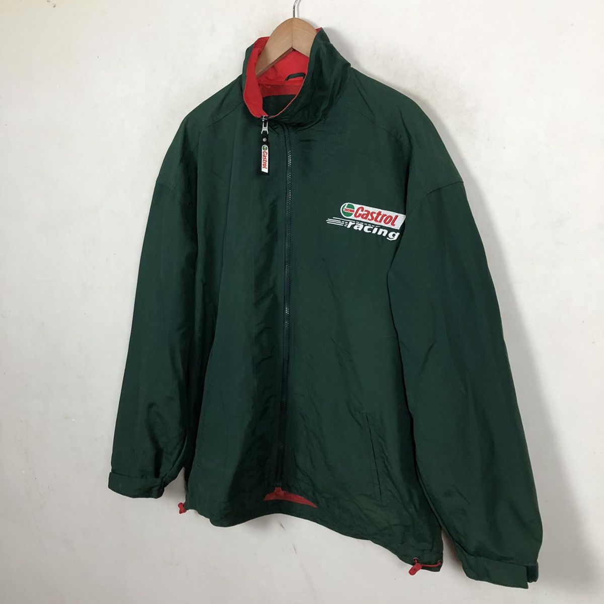Japanese Brand CASTROL BIG LOGO ZIPPER JACKET Size US M / EU 48-50 / 2 - 3 Thumbnail