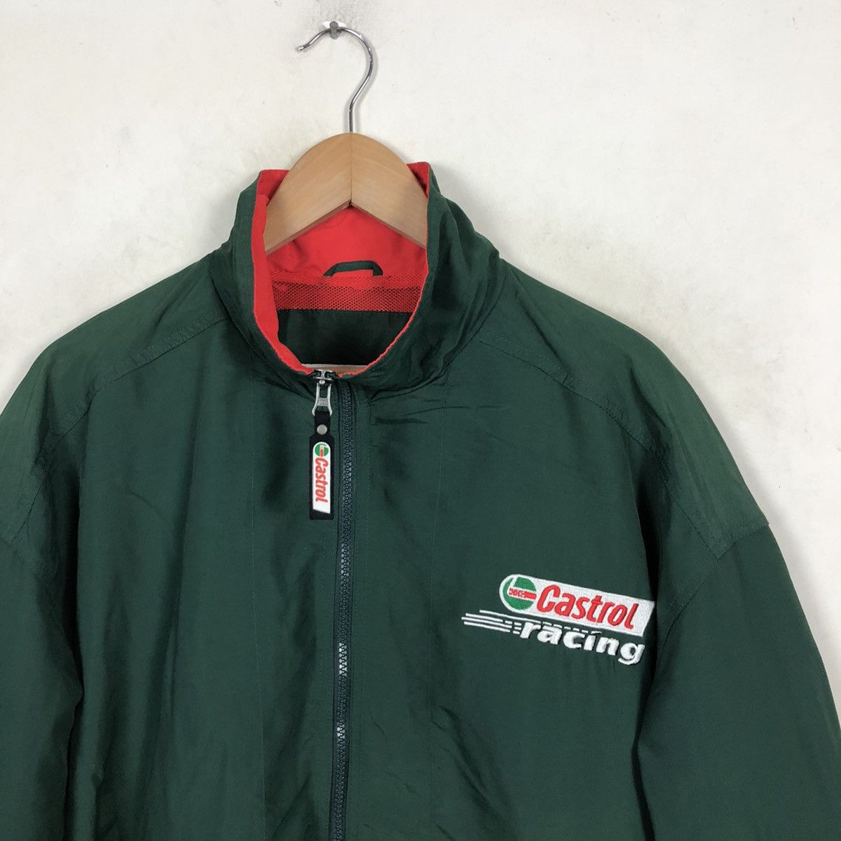 Japanese Brand CASTROL BIG LOGO ZIPPER JACKET Size US M / EU 48-50 / 2 - 4 Thumbnail
