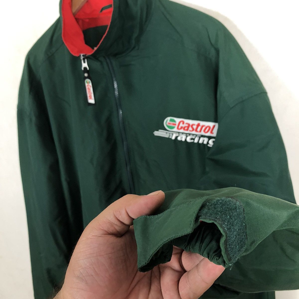 Japanese Brand CASTROL BIG LOGO ZIPPER JACKET Size US M / EU 48-50 / 2 - 8 Thumbnail