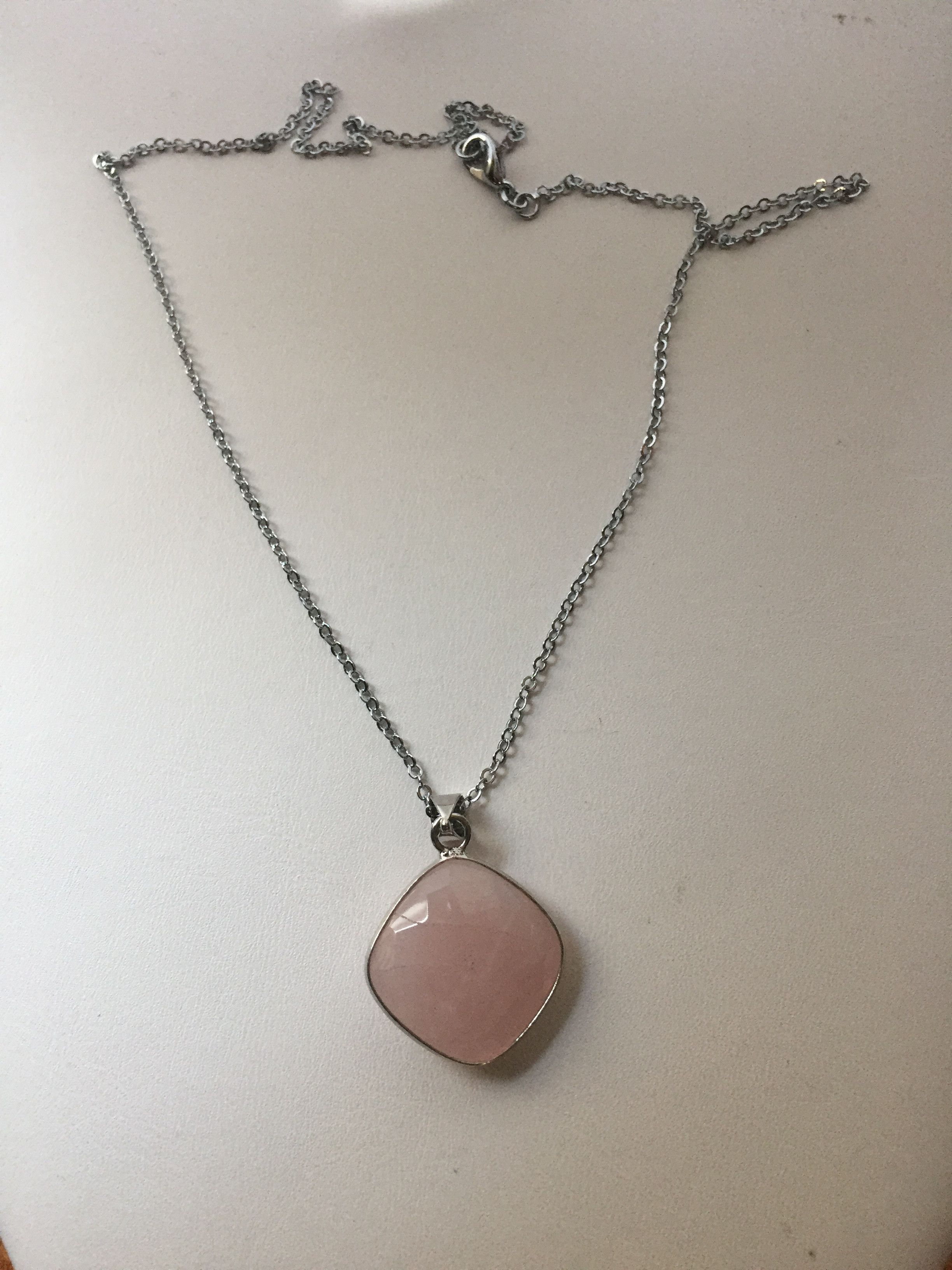 Jewelry Rose quartz chain necklace Size ONE SIZE - 1 Thumbnail