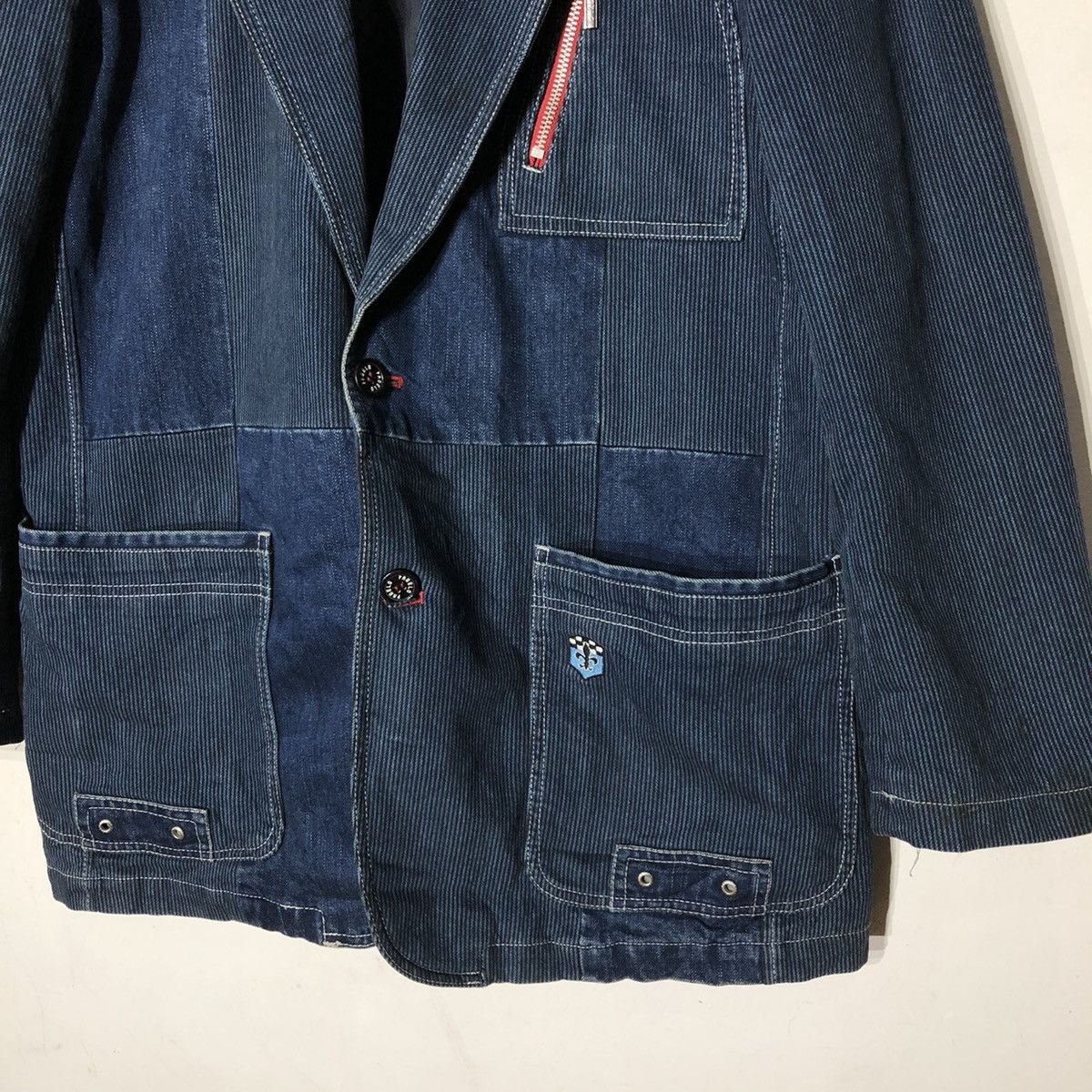Japanese Brand PAGELO PATCHWORK CHORE JACKET INSPIRED BY KAPITAL JAPAN Size US L / EU 52-54 / 3 - 3 Thumbnail
