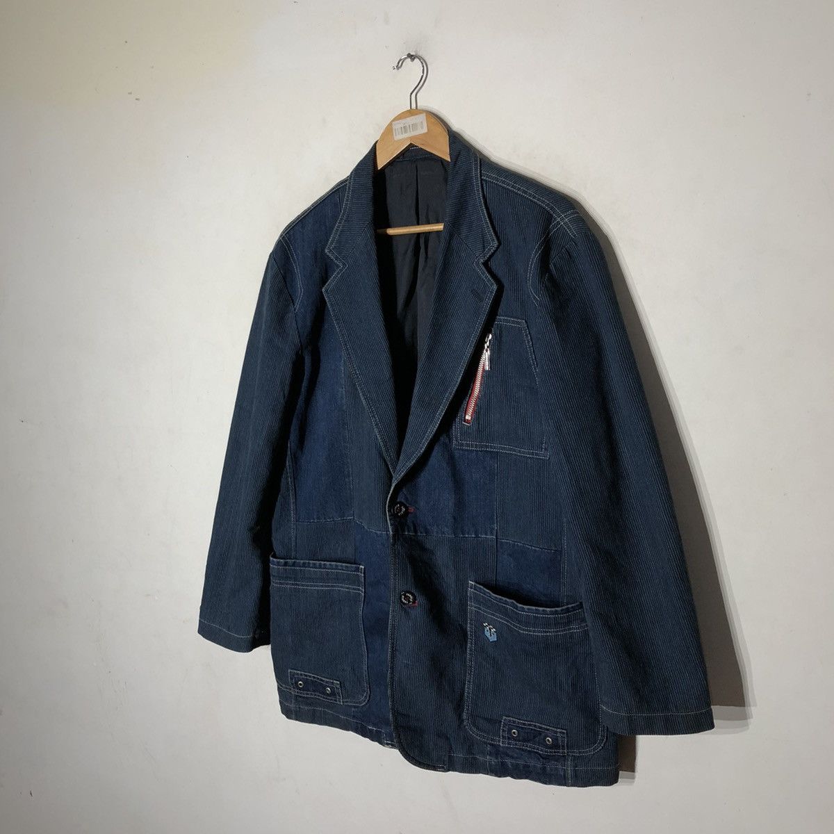 Japanese Brand PAGELO PATCHWORK CHORE JACKET INSPIRED BY KAPITAL JAPAN Size US L / EU 52-54 / 3 - 2 Thumbnail
