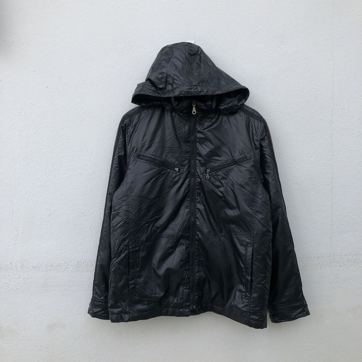 Japanese Brand × Kansai Yamamoto ULTIMATE BLACK RAINCOAT KANSAI YAMAMOTO JEANS Size US L / EU 52-54 / 3 - 8 Thumbnail