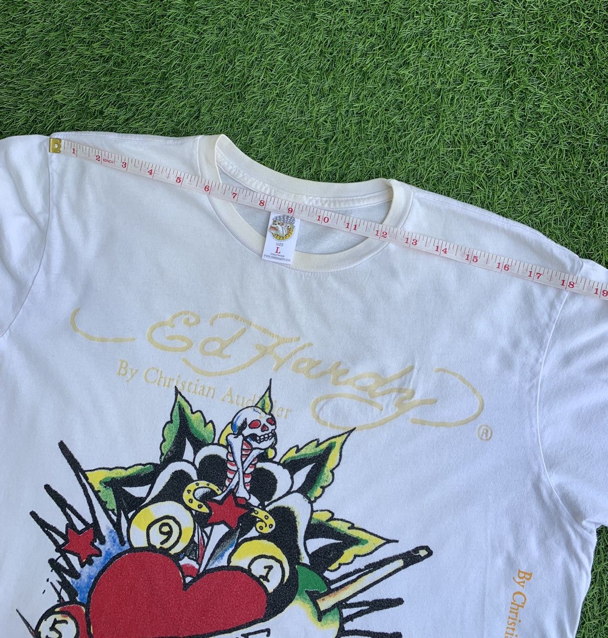 Christian Audigier Rare! Ed Hardy True Love By Christian Audigier T-shirt Size US L / EU 52-54 / 3 - 14 Thumbnail