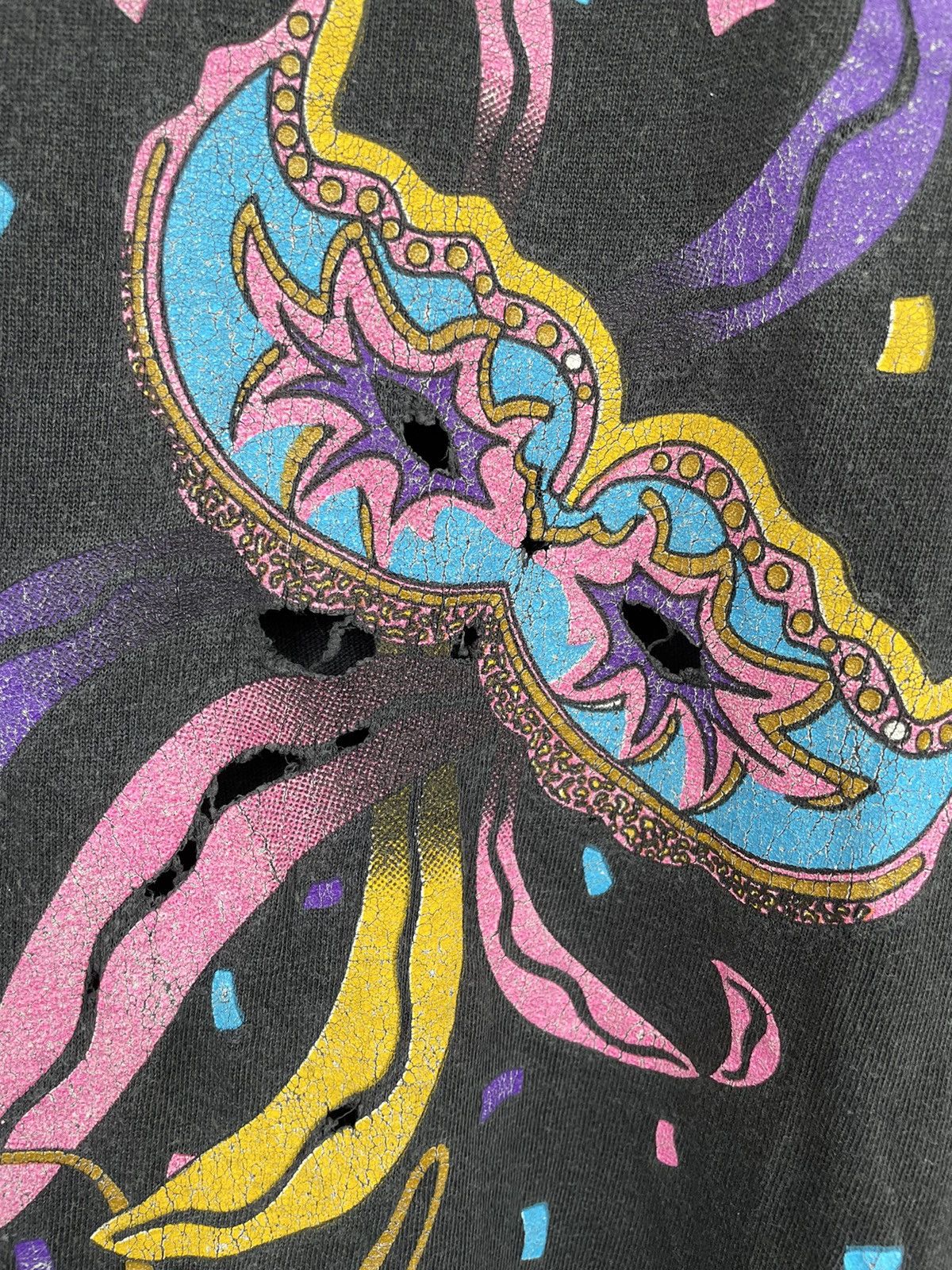 Band Tees × Vintage Vintage 1995 Mardi Gras Masquerade Graphic Single Stitch Size US XL / EU 56 / 4 - 8 Thumbnail
