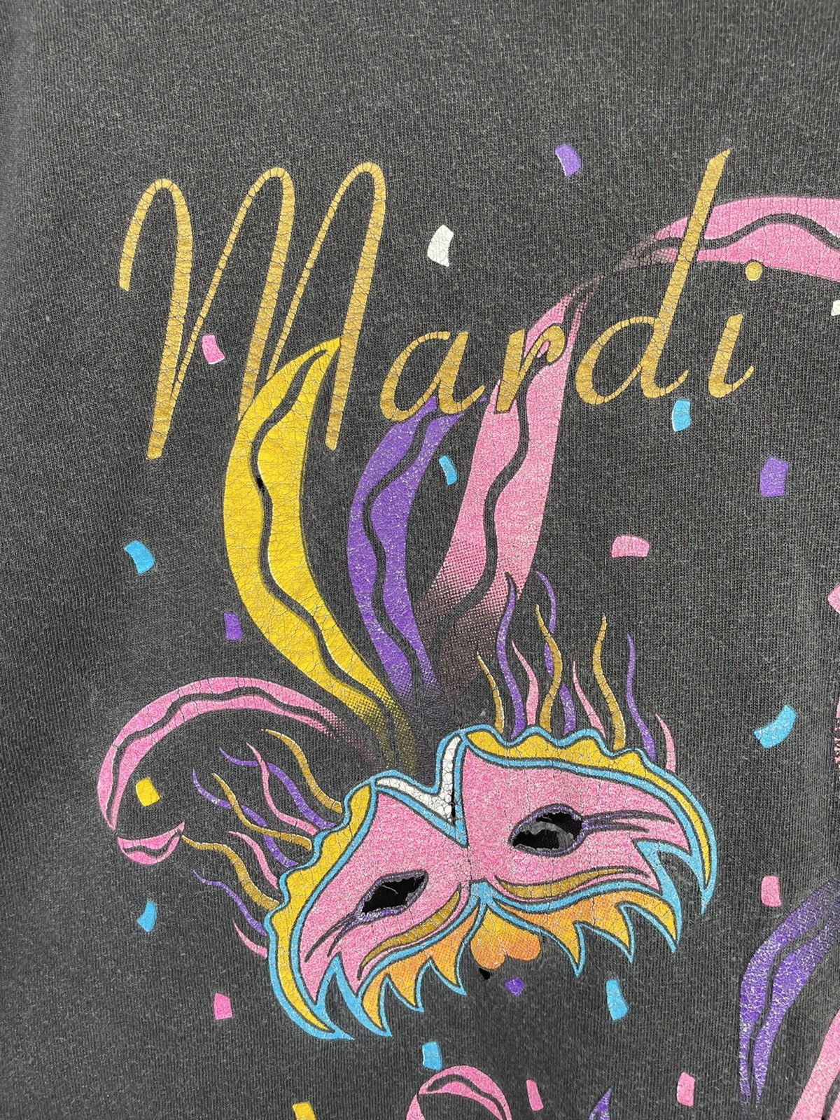 Band Tees × Vintage Vintage 1995 Mardi Gras Masquerade Graphic Single Stitch Size US XL / EU 56 / 4 - 5 Thumbnail