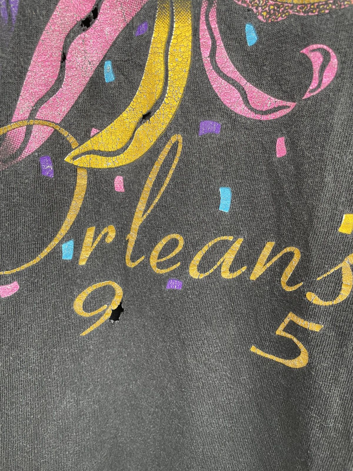 Band Tees × Vintage Vintage 1995 Mardi Gras Masquerade Graphic Single Stitch Size US XL / EU 56 / 4 - 10 Thumbnail