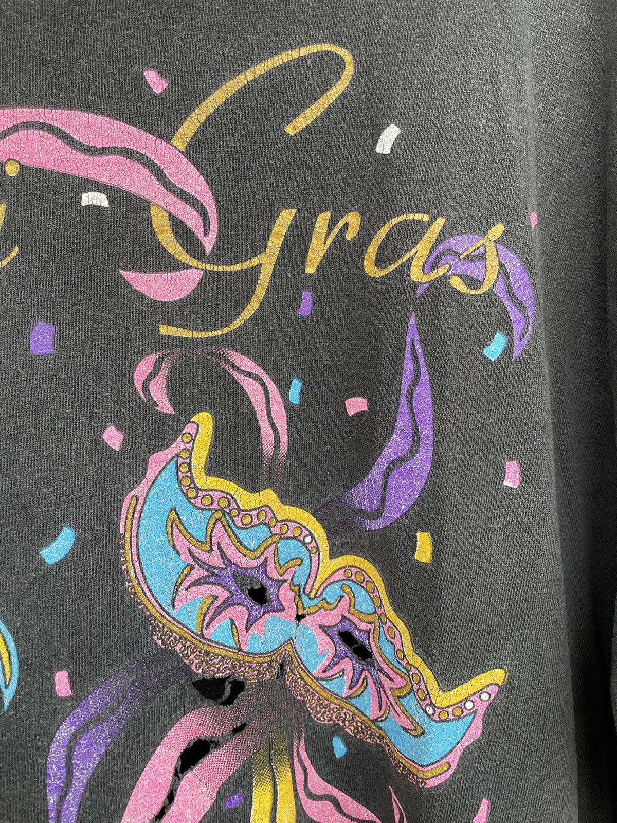 Band Tees × Vintage Vintage 1995 Mardi Gras Masquerade Graphic Single Stitch Size US XL / EU 56 / 4 - 6 Thumbnail