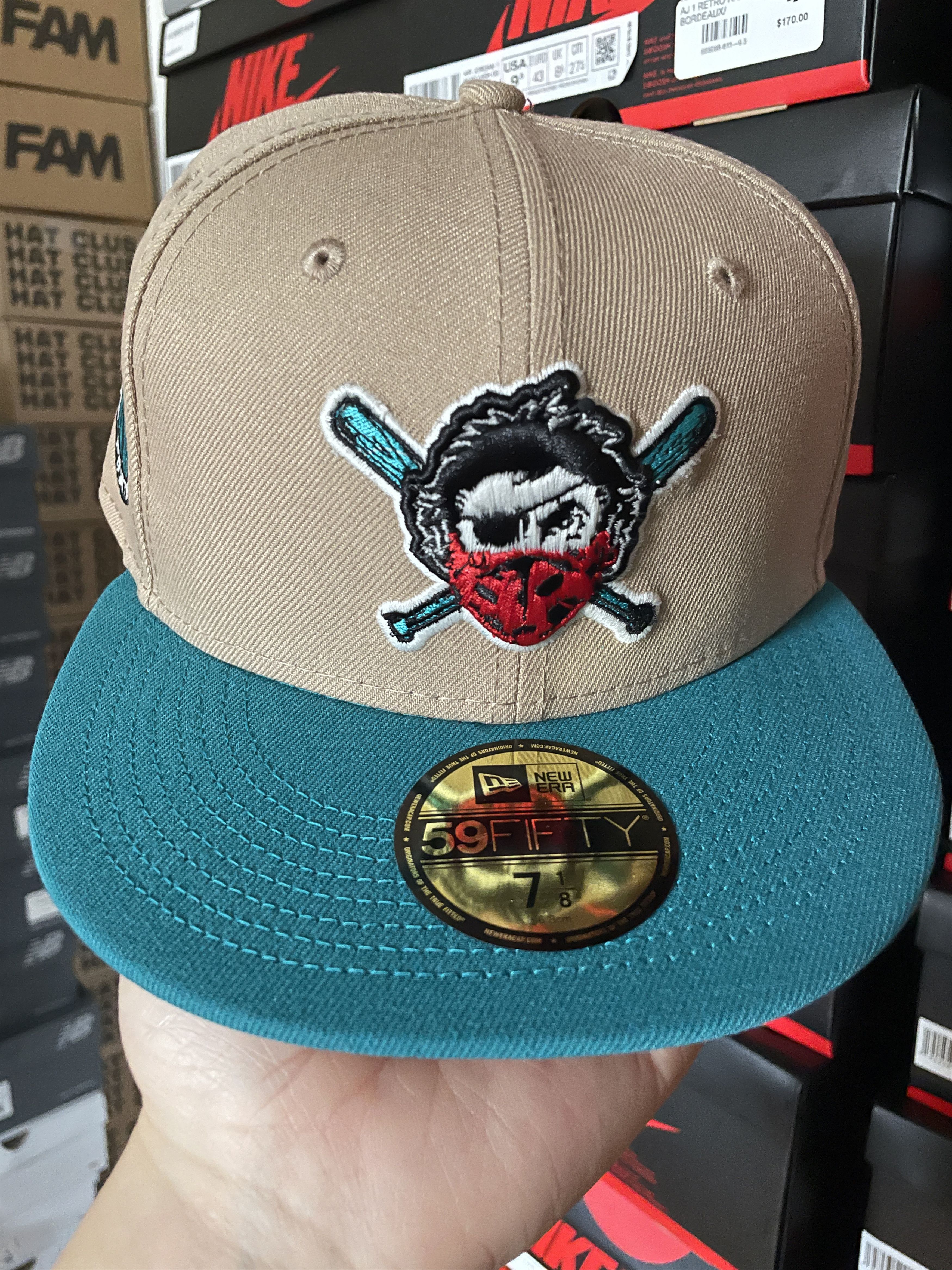 MLB × New Era Sportsworld Pocahontas Pittsburgh Pirates 7 1/8 Camel Teal Size ONE SIZE - 2 Thumbnail