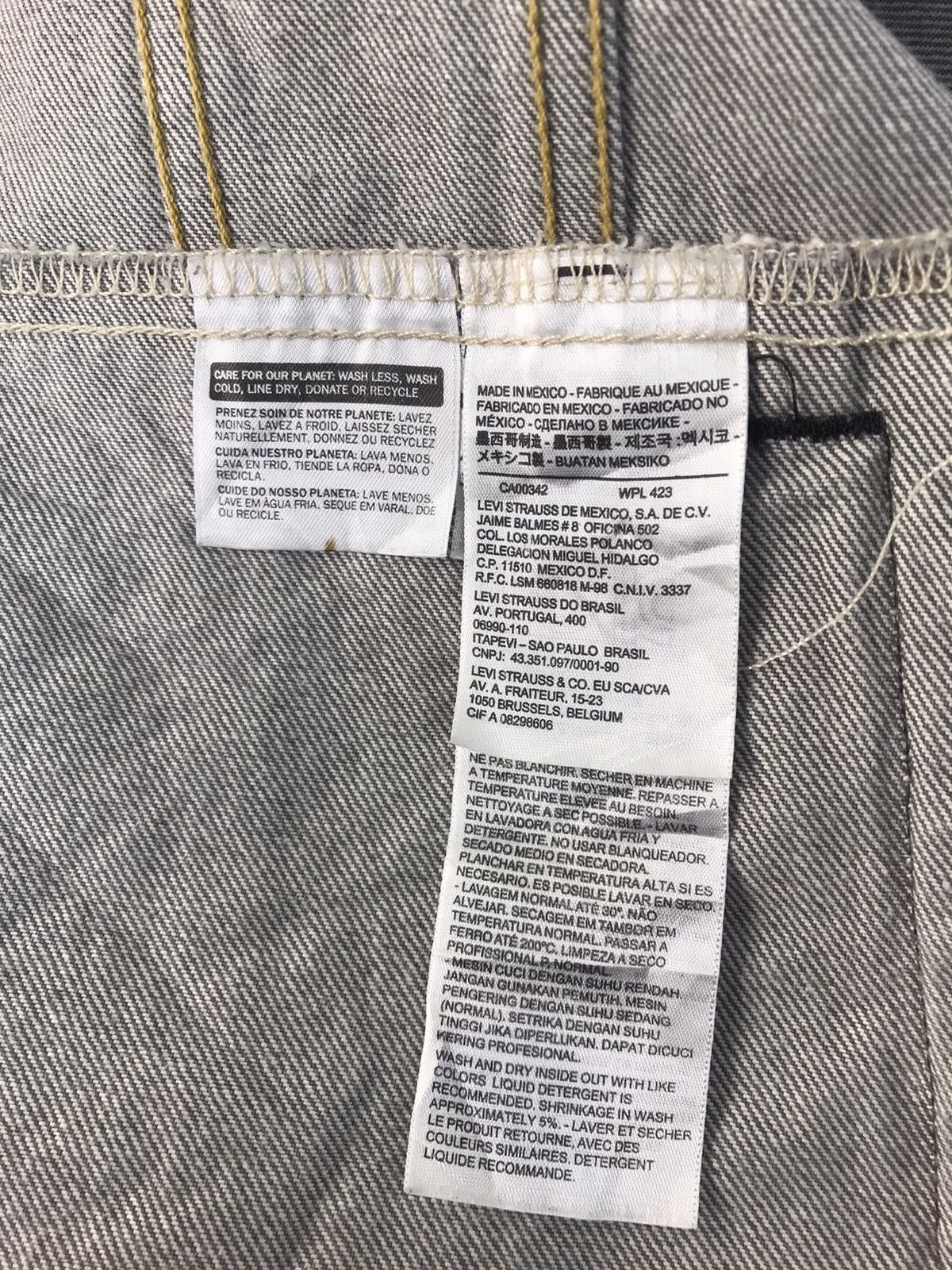 Levi's Levi’s Strauss Grey Denim Jacket Jean Trucker Western R022j Size US XL / EU 56 / 4 - 8 Thumbnail