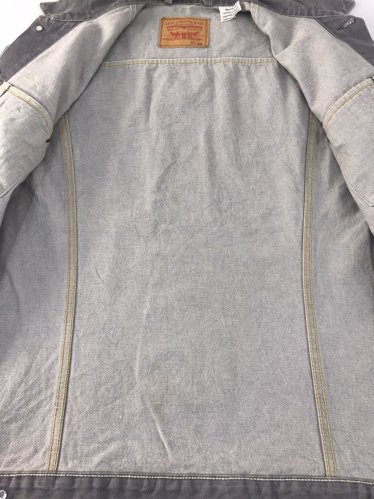 Levi's Levi’s Strauss Grey Denim Jacket Jean Trucker Western R022j Size US XL / EU 56 / 4 - 4 Thumbnail