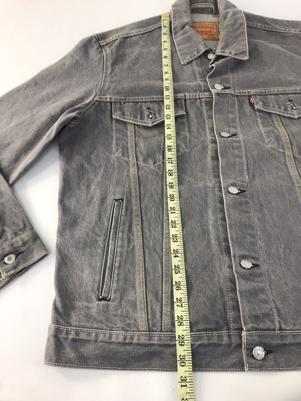 Levi's Levi’s Strauss Grey Denim Jacket Jean Trucker Western R022j Size US XL / EU 56 / 4 - 12 Thumbnail