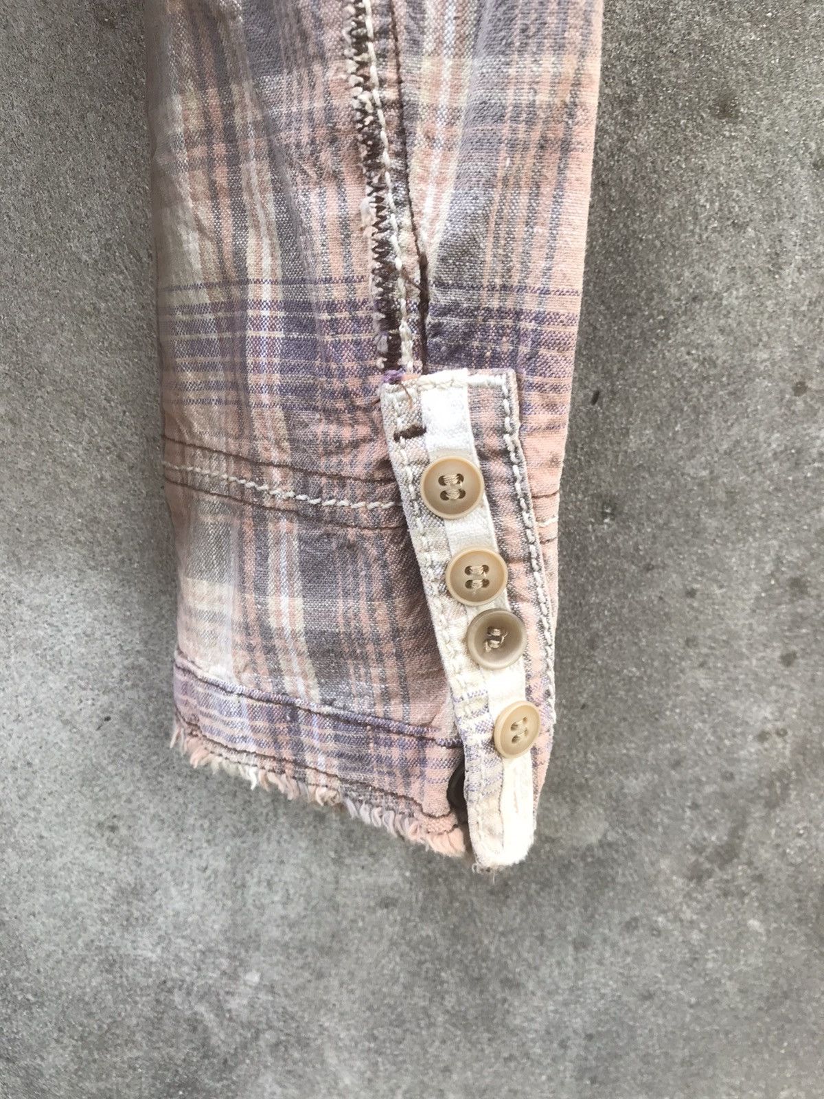 Marithe + Francois Girbaud Marithé François Girbaud Contrast Stitch Plaid Blazer Size S / US 4 / IT 40 - 15 Thumbnail