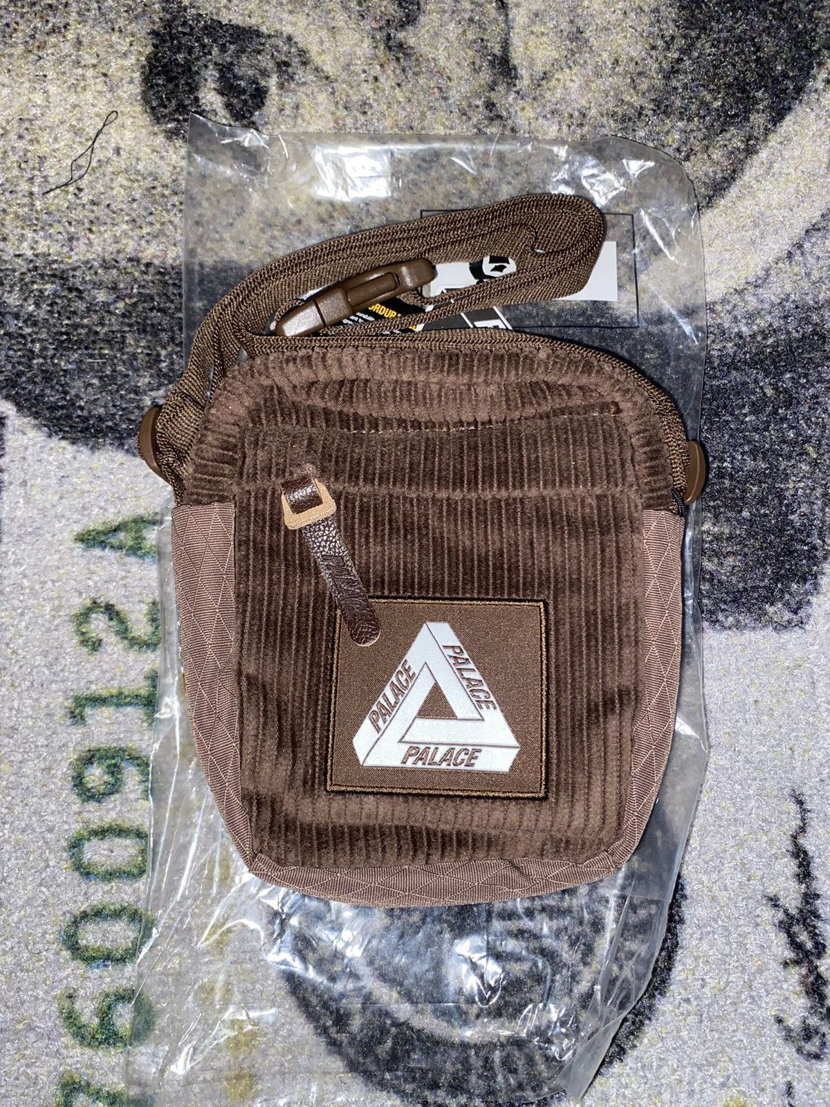 Palace Palace Cordura Corduroy Shot Bag Brown | Grailed