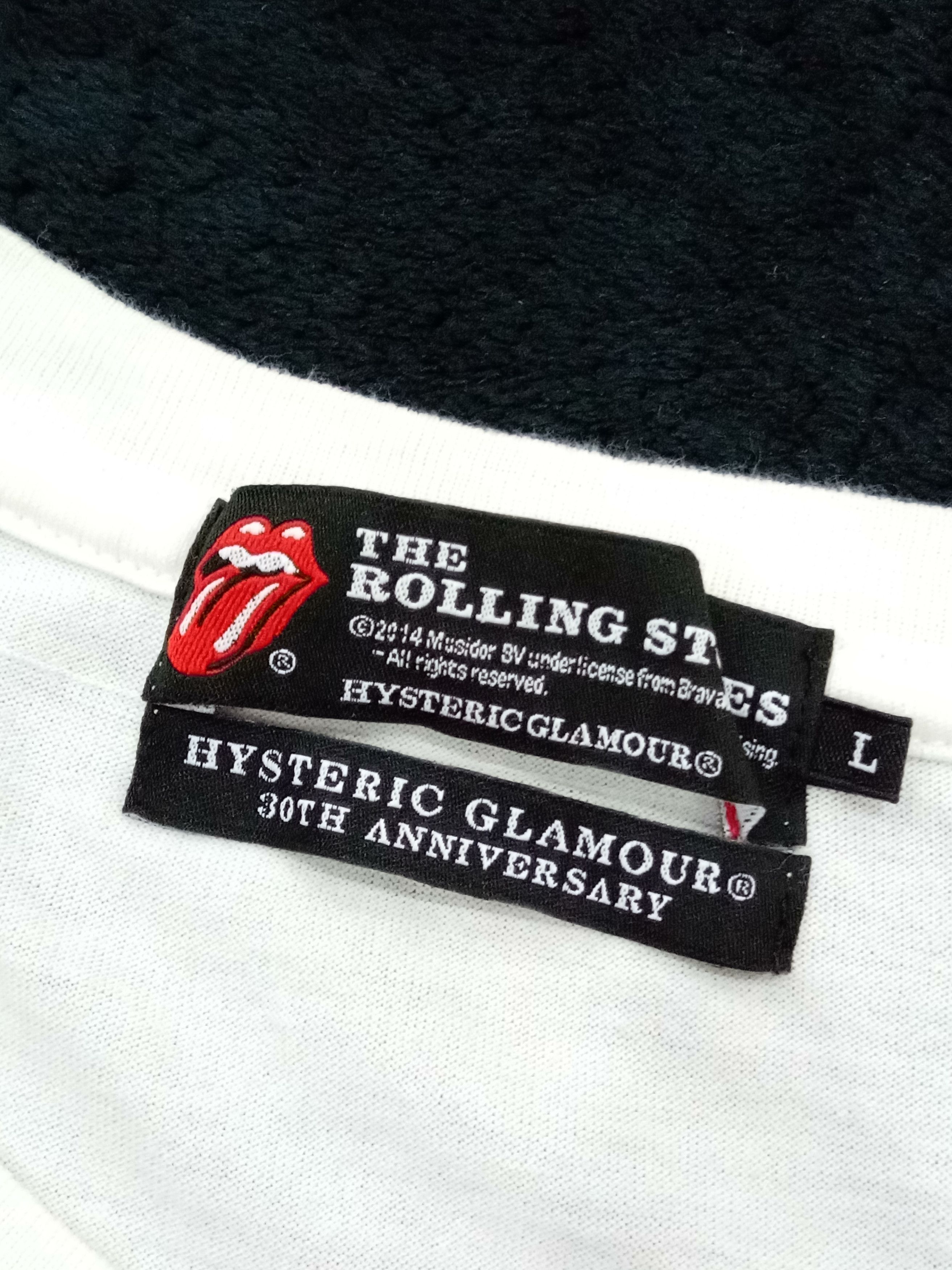 Band Tees × Hysteric Glamour HYSTERIC GLAMOUR x 30TH ANNIVERSARY x THE ROLLING STONES Size US M / EU 48-50 / 2 - 7 Thumbnail