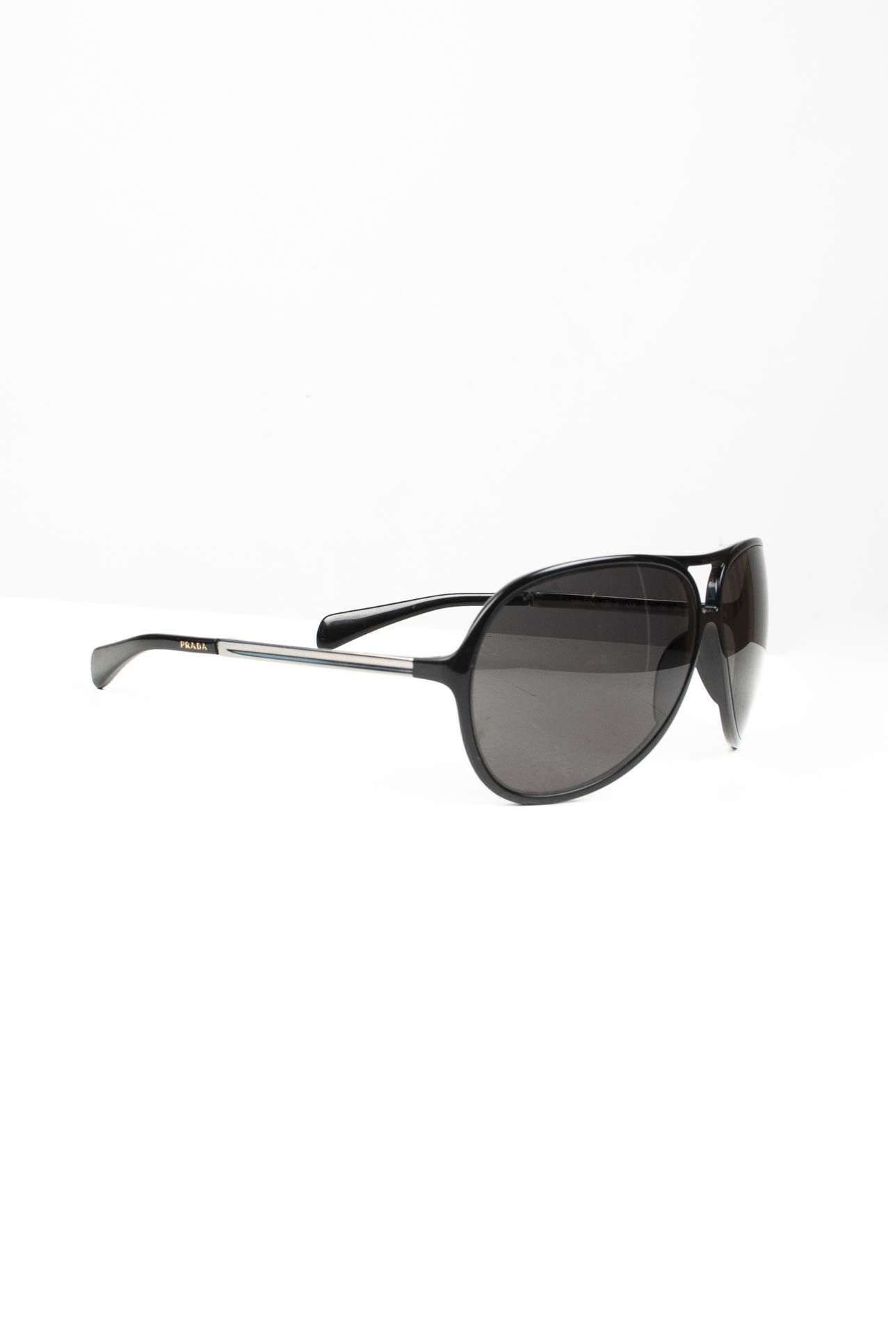 image of Original Prada Men Aviator Sunglasses Black, H2797