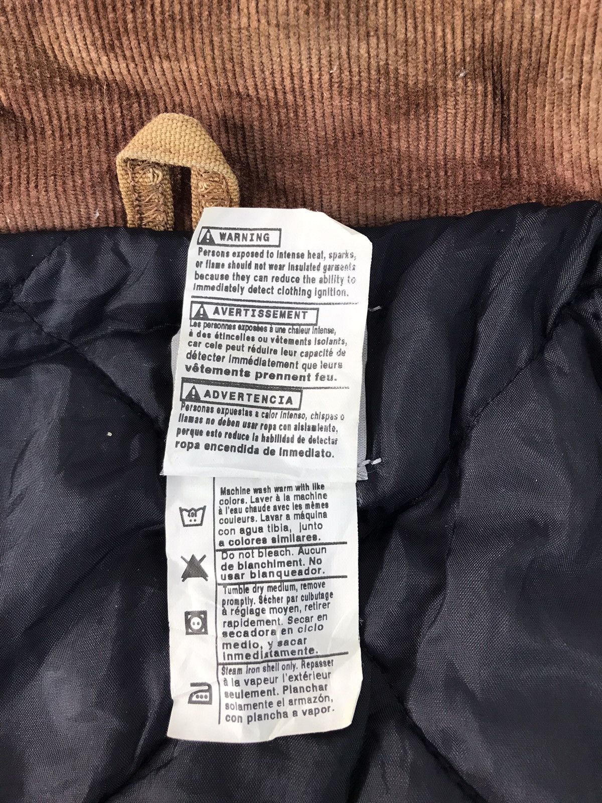 Carhartt Vintage Carhartt UFCW Detroit Thick Padded Jacket Wip Size US L / EU 52-54 / 3 - 7 Thumbnail