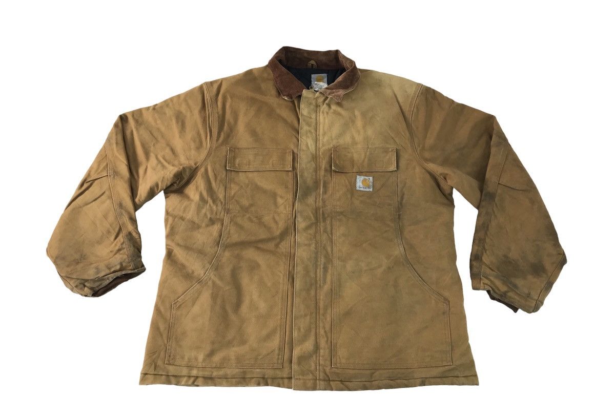 Carhartt Vintage Carhartt UFCW Detroit Thick Padded Jacket Wip Size US L / EU 52-54 / 3 - 1 Thumbnail